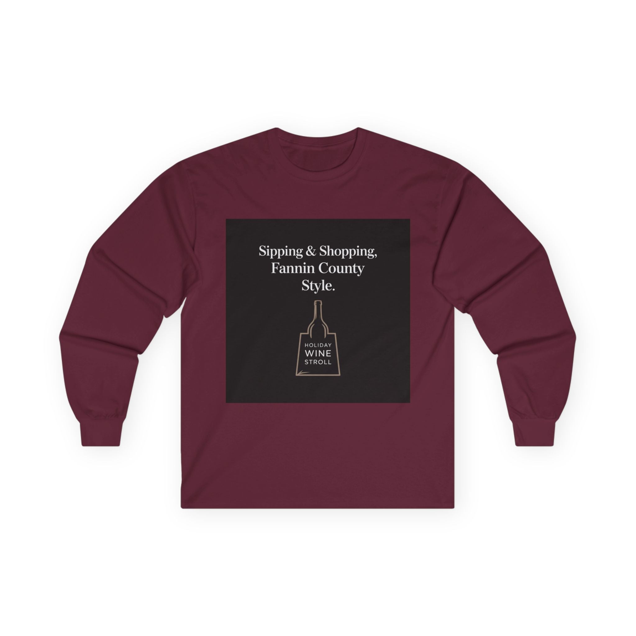 Fannin County Style Long Sleeve Tee - Perfect for Sip and Shop Days