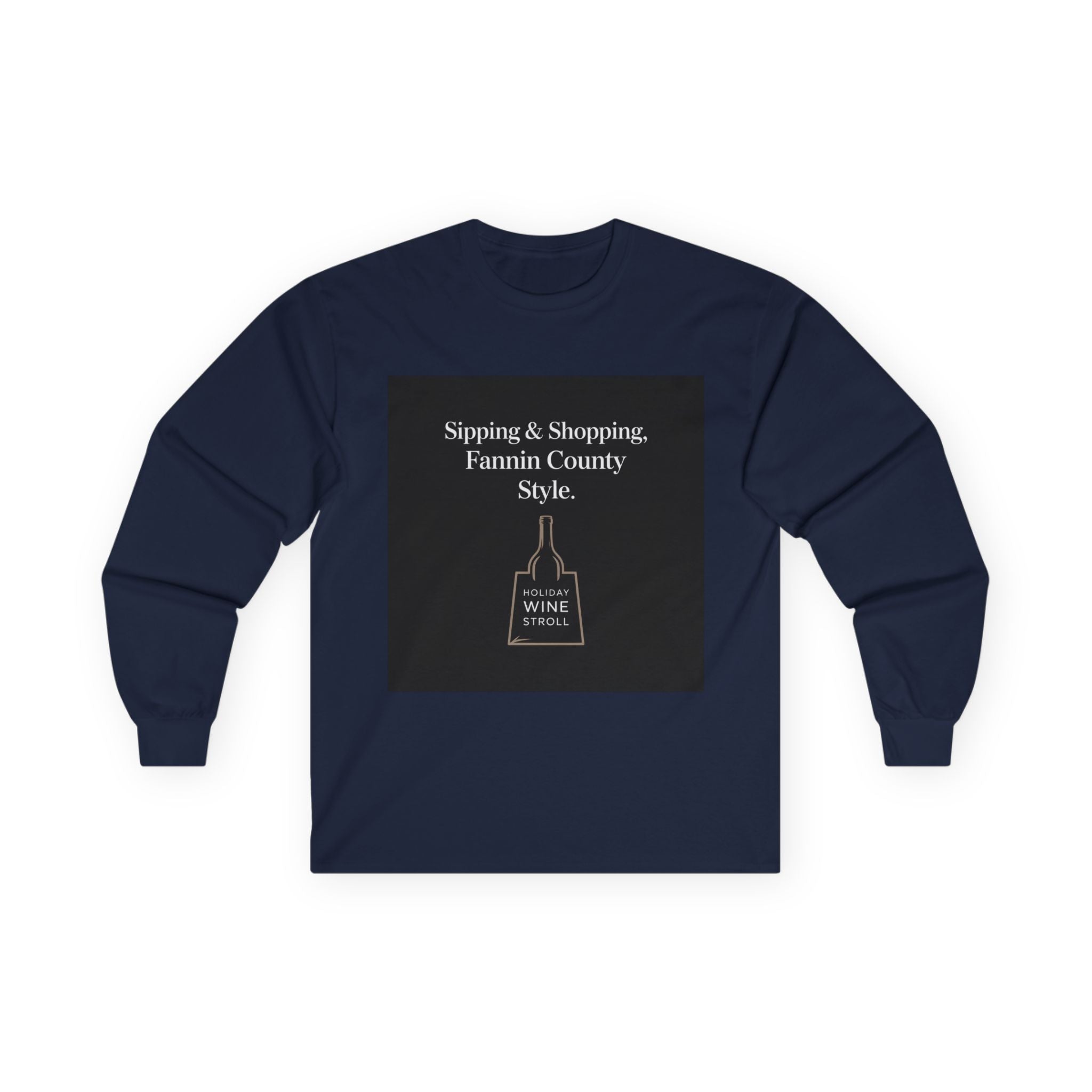Fannin County Style Long Sleeve Tee - Perfect for Sip and Shop Days