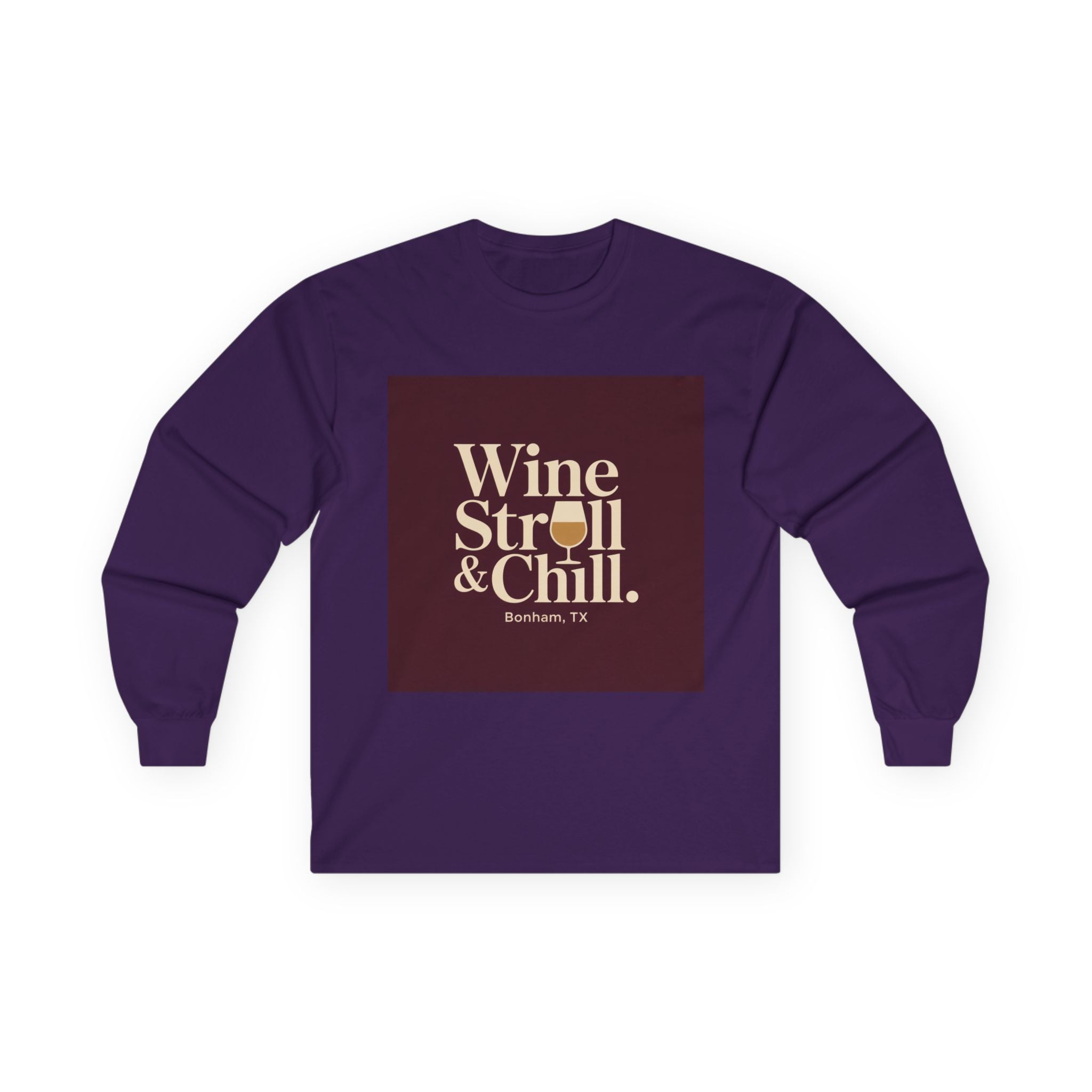 Wine Stroll & Chill Long Sleeve Tee
