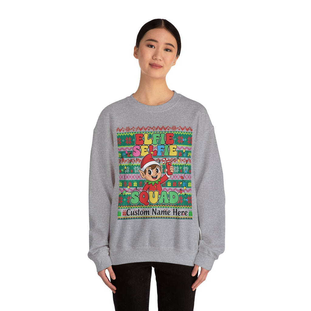 Christmas Elfie Selfie Sweatshirt
