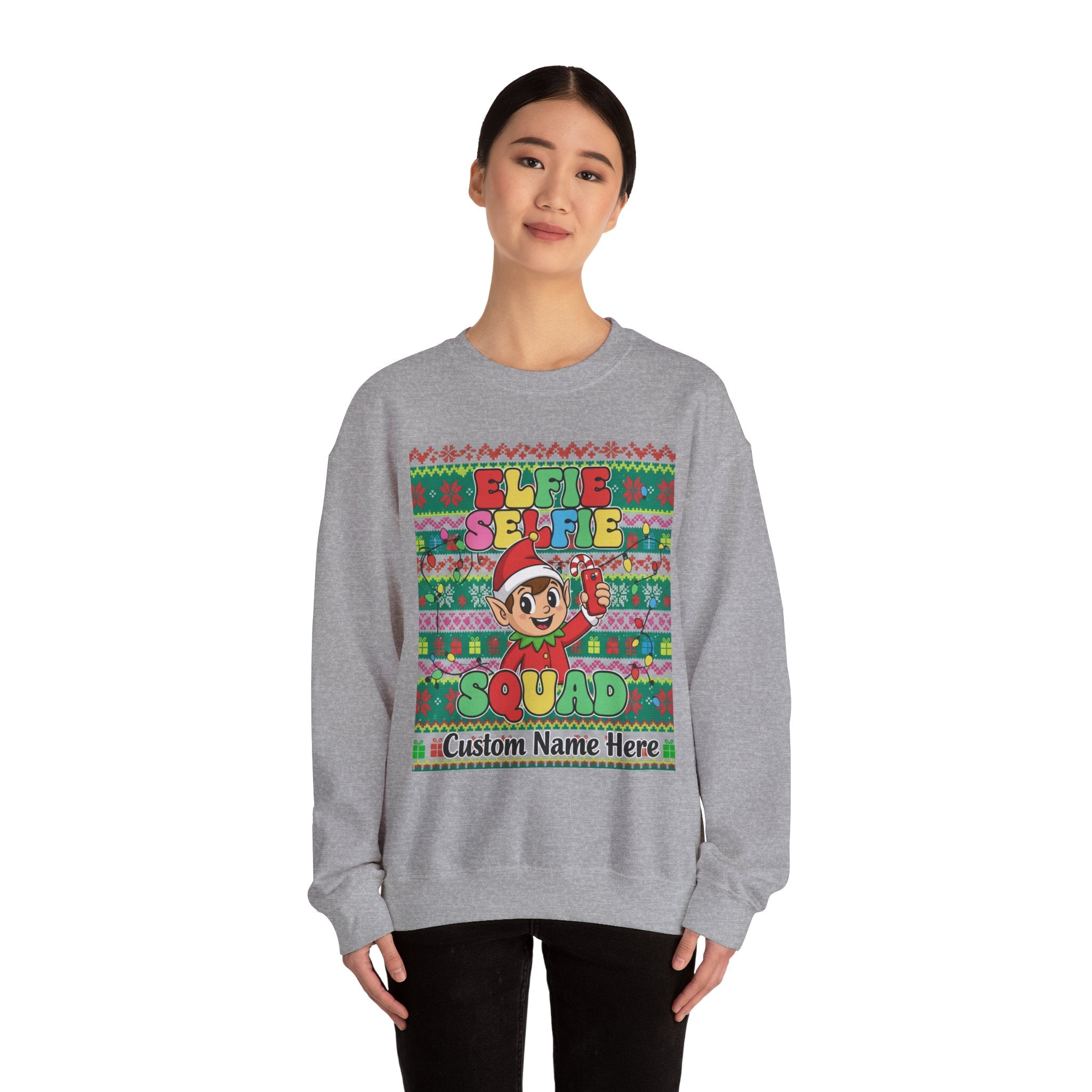 Christmas Elfie Selfie Sweatshirt