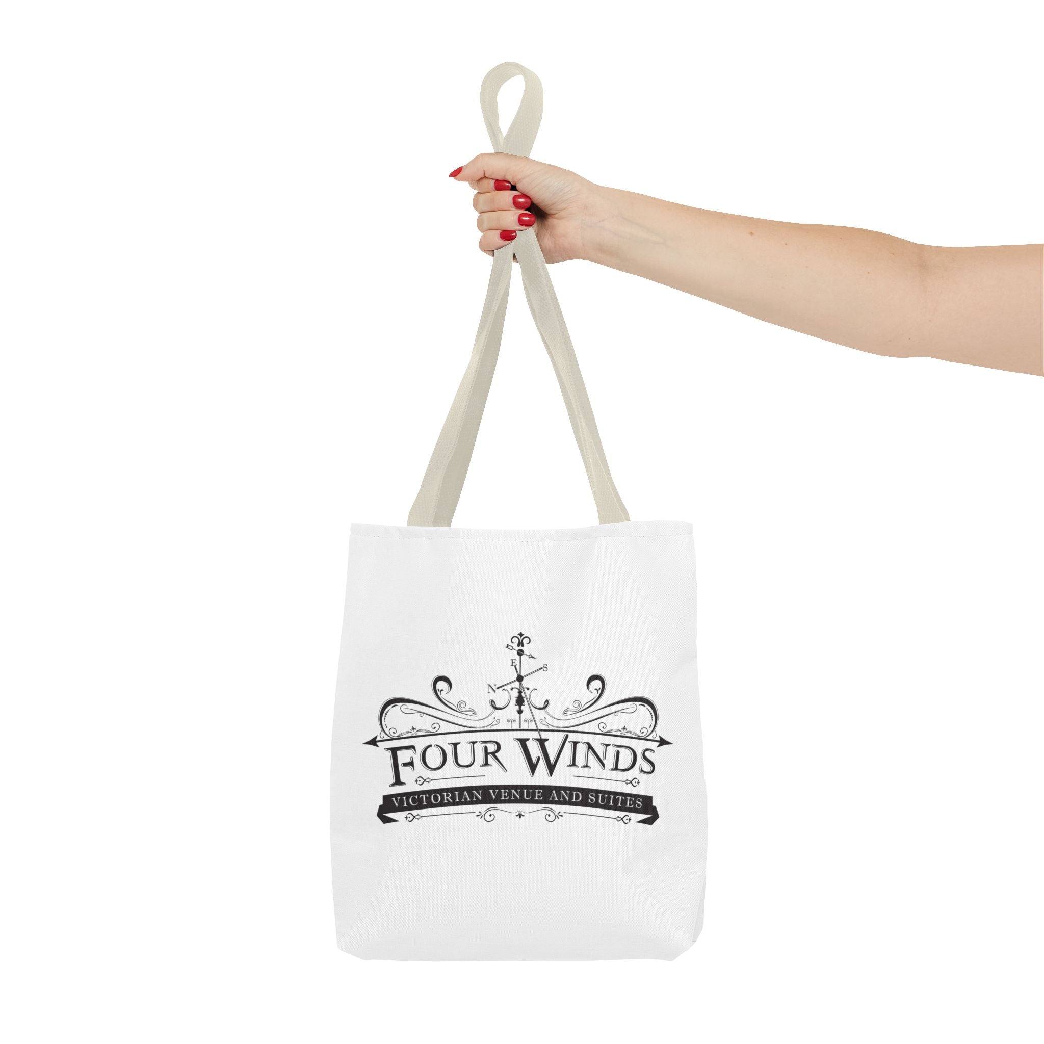 Victorian Venue Tote Bag, Stylish Eco-Friendly Tote, Four Winds Design, Perfect Gift for Events, Unique Shopping Bag, Bookstore Tote
