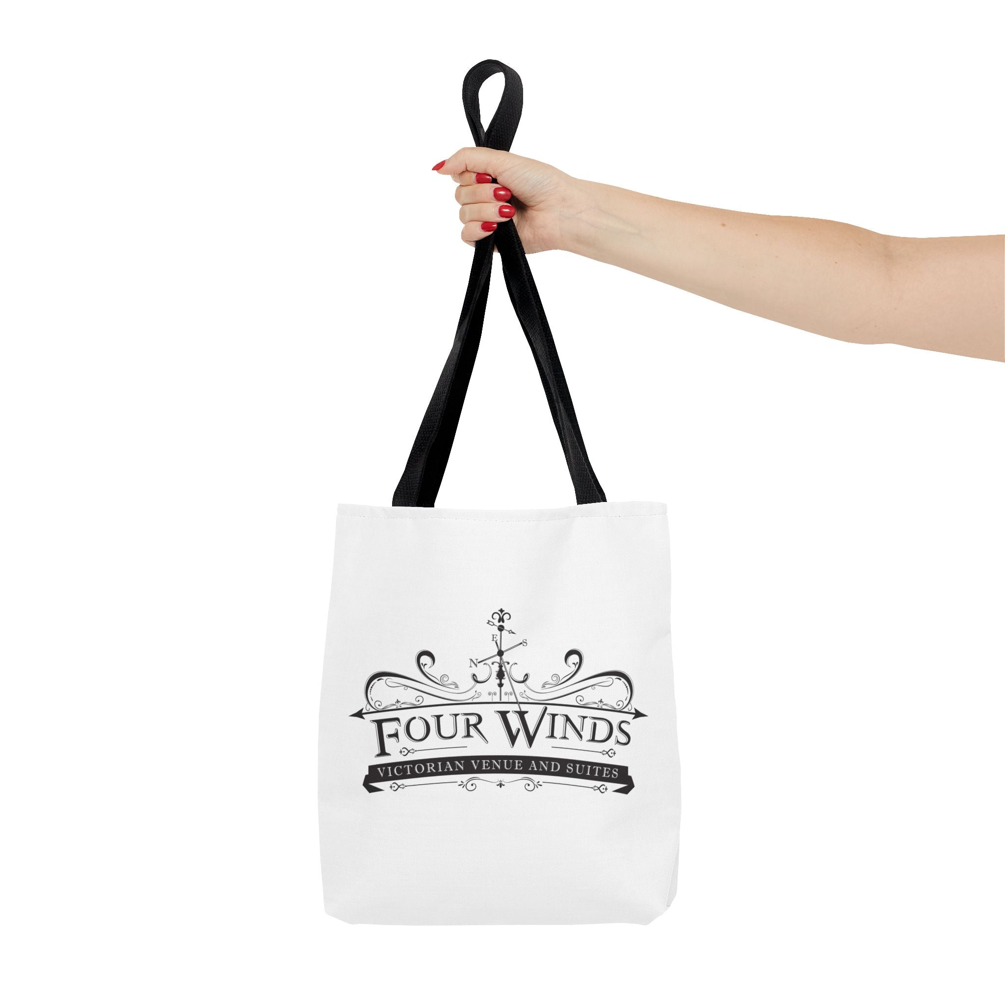 Victorian Venue Tote Bag, Stylish Eco-Friendly Tote, Four Winds Design, Perfect Gift for Events, Unique Shopping Bag, Bookstore Tote