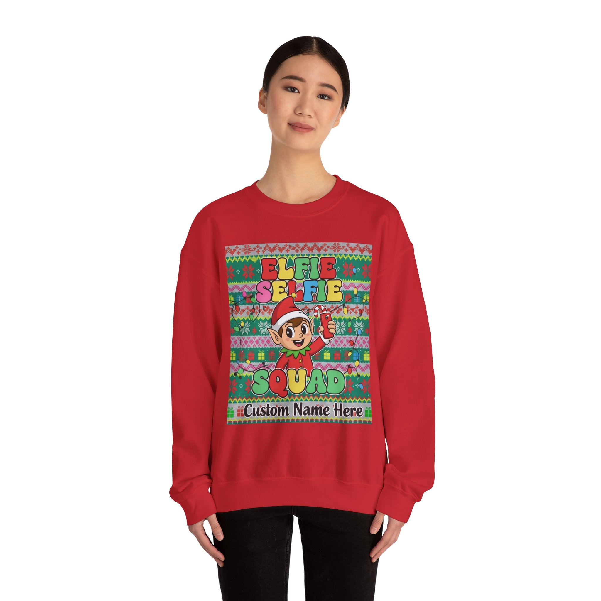 Christmas Elfie Selfie Sweatshirt