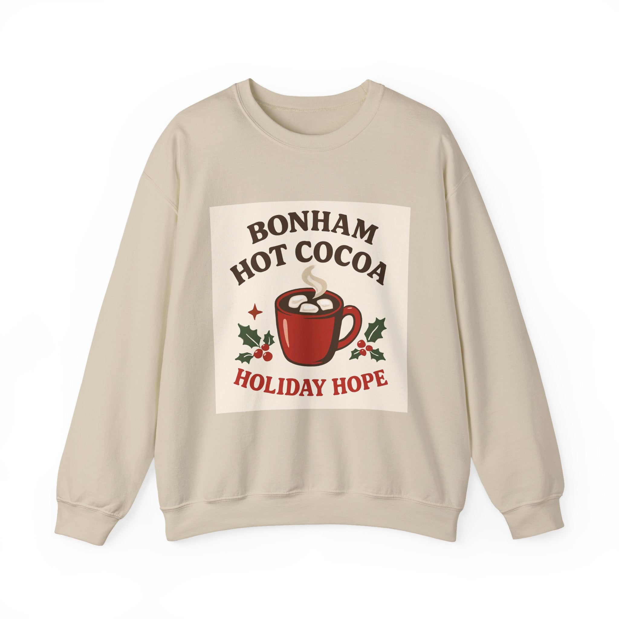 Hot Cocoa Crewneck Sweatshirt - Cozy Holiday Vibes