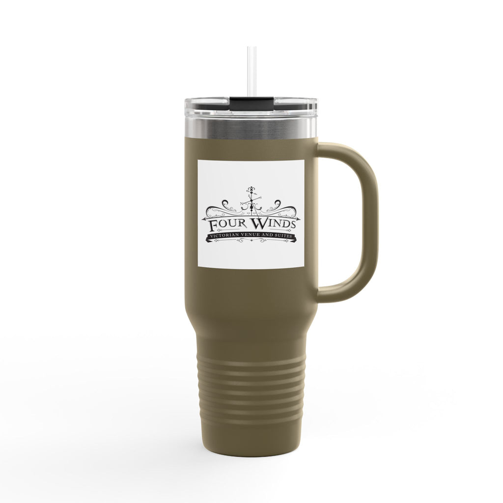 Travel Mug with Print, Insulated Coffee Cup, 40oz Stainless Steel Tumbler, Personalized Beverage Container, Gifts for Travelers, [...]