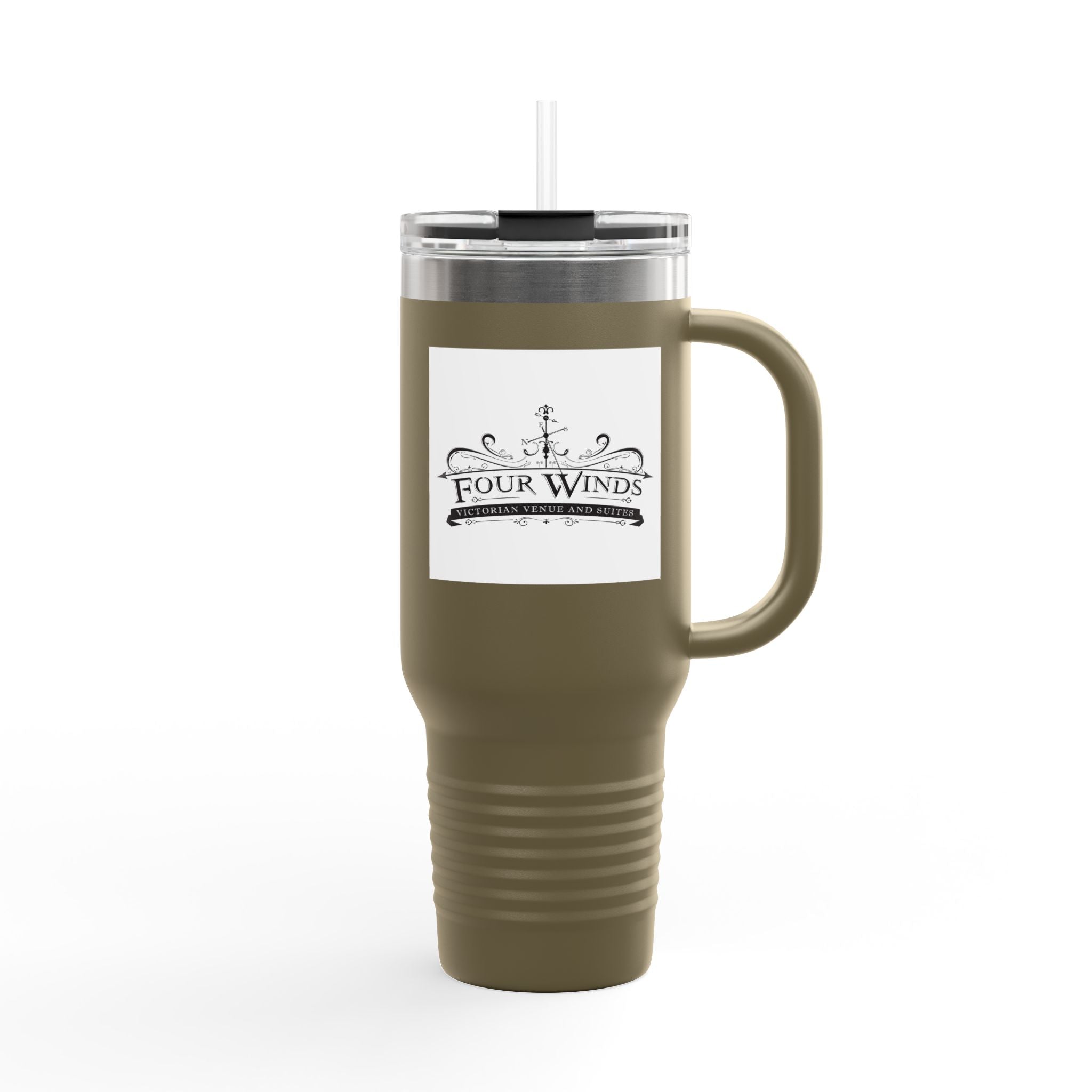 Travel Mug with Print, Insulated Coffee Cup, 40oz Stainless Steel Tumbler, Personalized Beverage Container, Gifts for Travelers, [...]