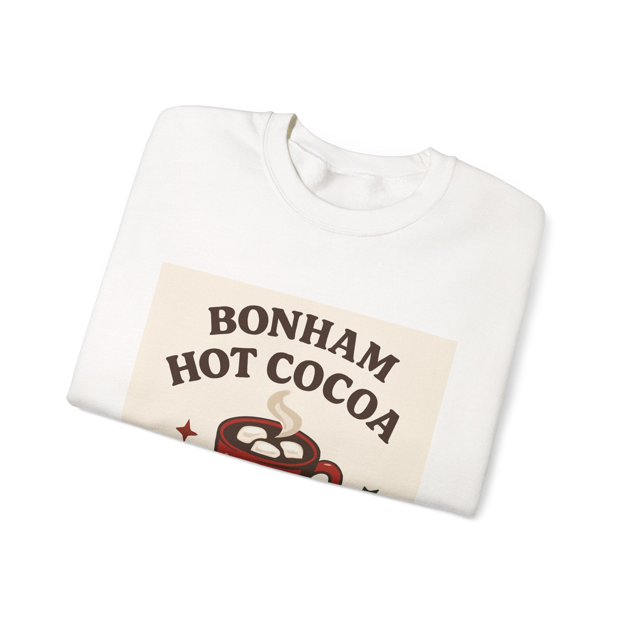 Hot Cocoa Crewneck Sweatshirt - Cozy Holiday Vibes