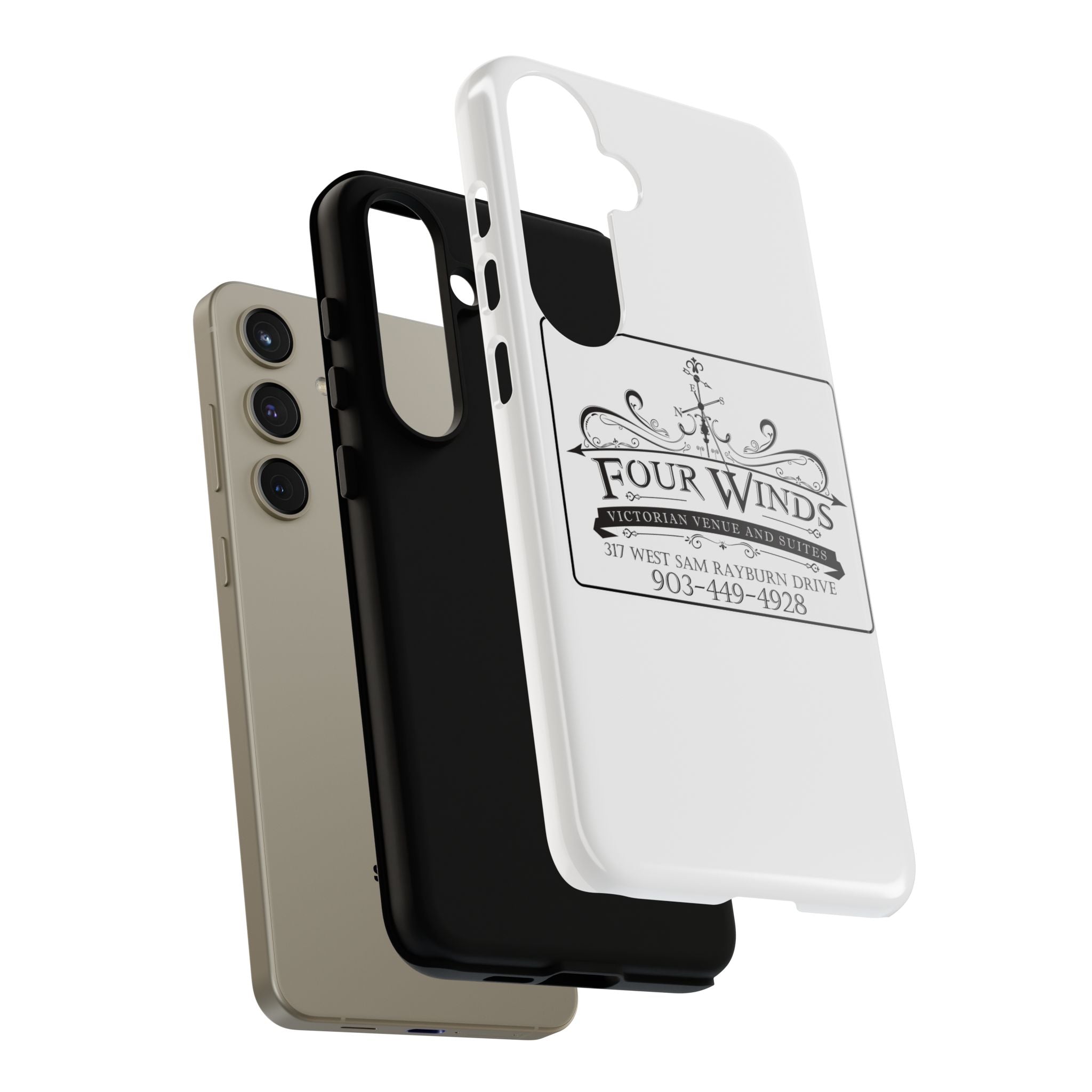 Victorian Style Phone Case with Custom Logo | Tough Cases, Custom Phone Accessory, Elegant Gift, Unique Design, Personalized Tech