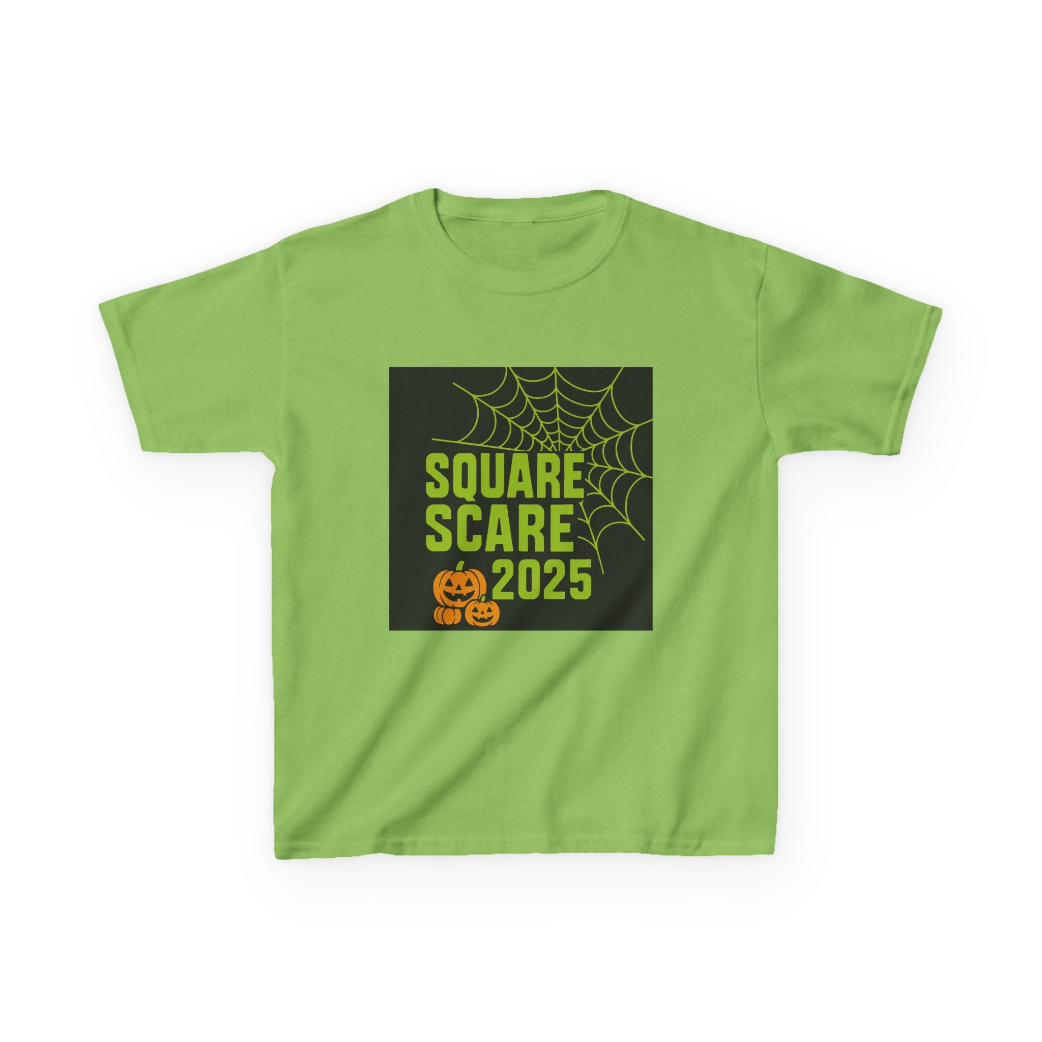 Kids Halloween Tee, Square Scare 2025, Spooky Shirt for Children, Halloween Costume T-Shirt, Festive Kids Apparel