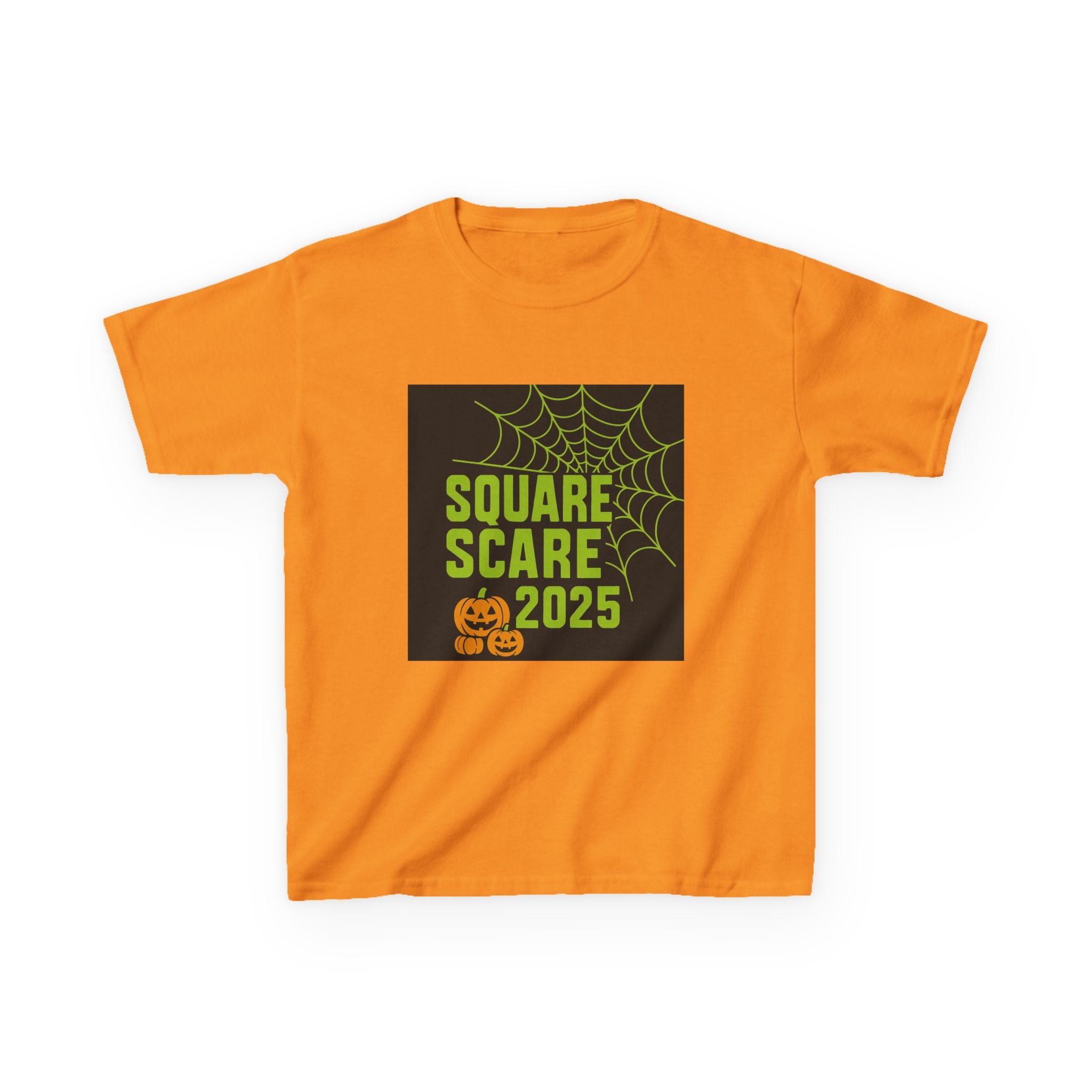 Kids Halloween Tee, Square Scare 2025, Spooky Shirt for Children, Halloween Costume T-Shirt, Festive Kids Apparel