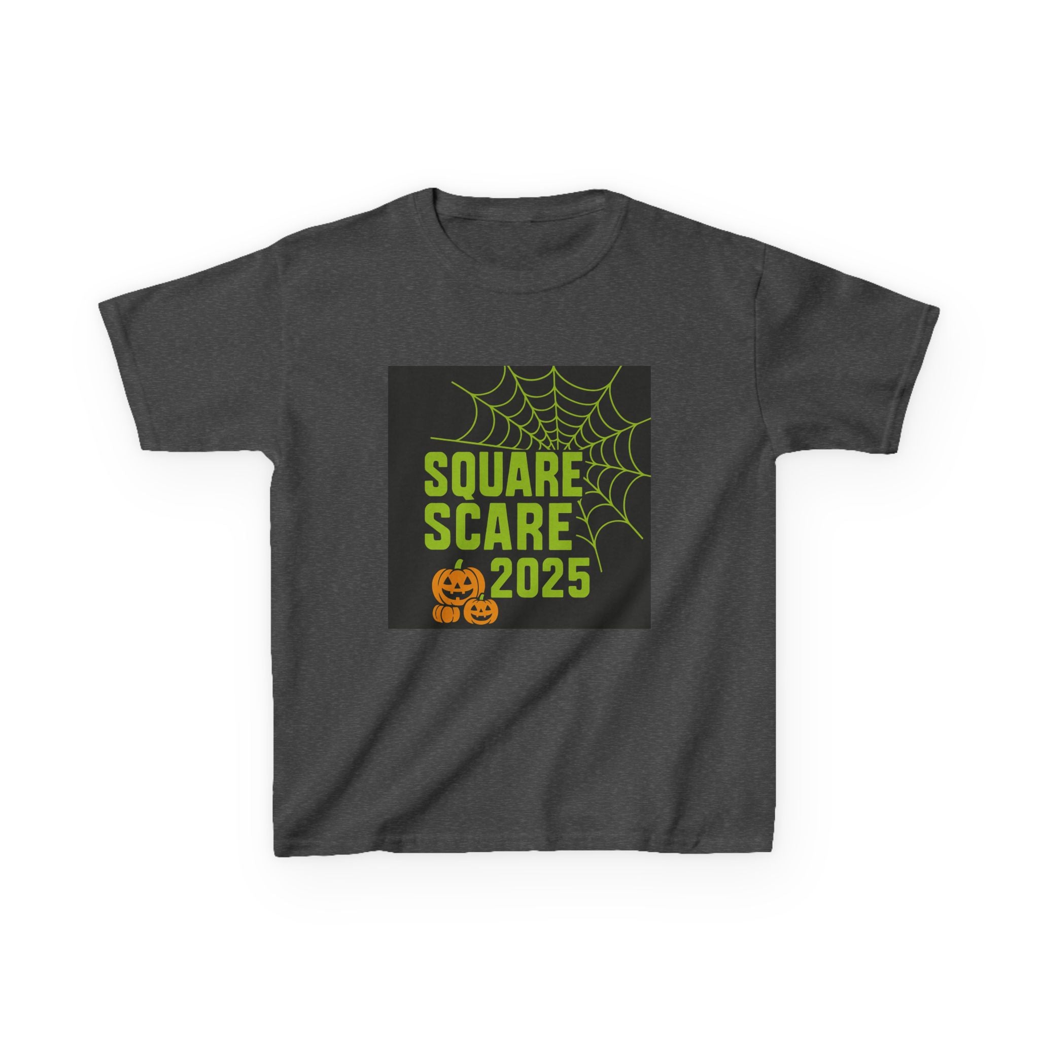 Kids Halloween Tee, Square Scare 2025, Spooky Shirt for Children, Halloween Costume T-Shirt, Festive Kids Apparel