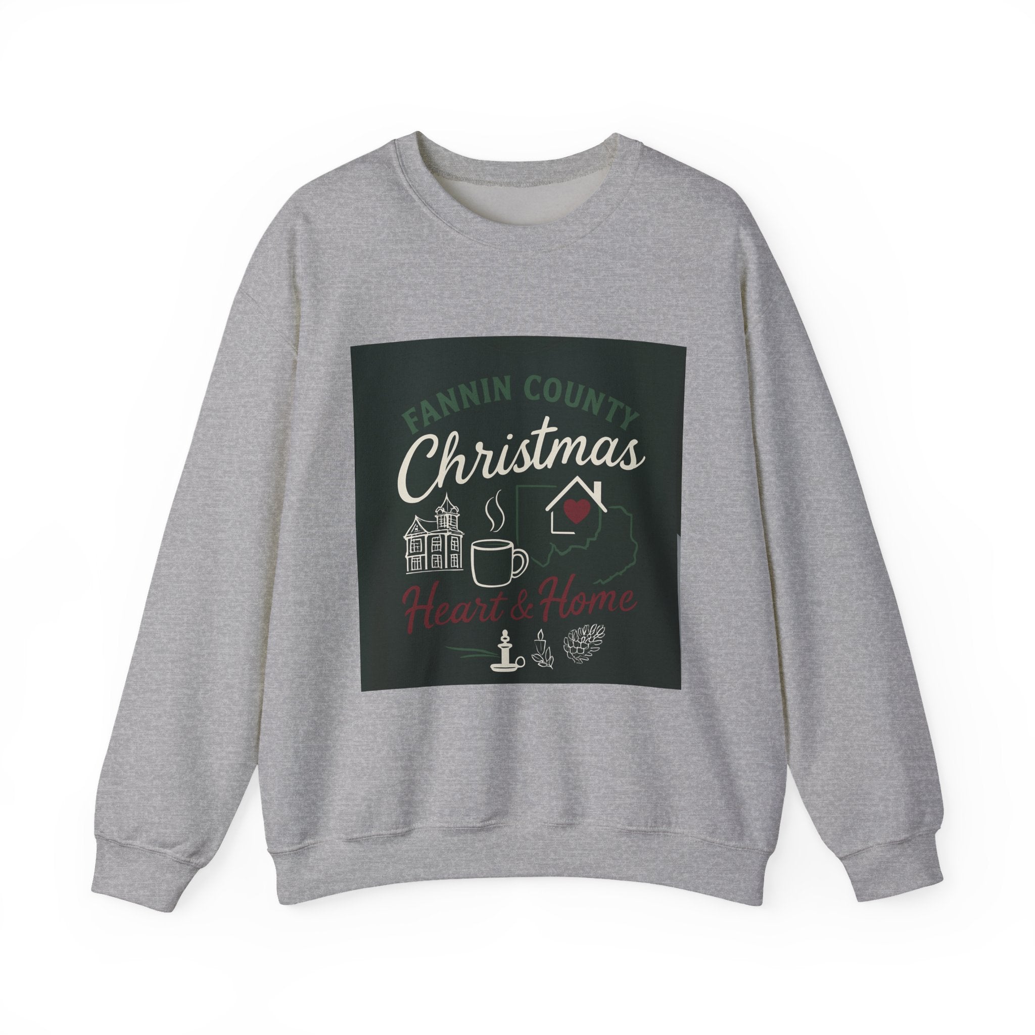 Fannin County Christmas Crewneck Sweatshirt - Home for the Holidays