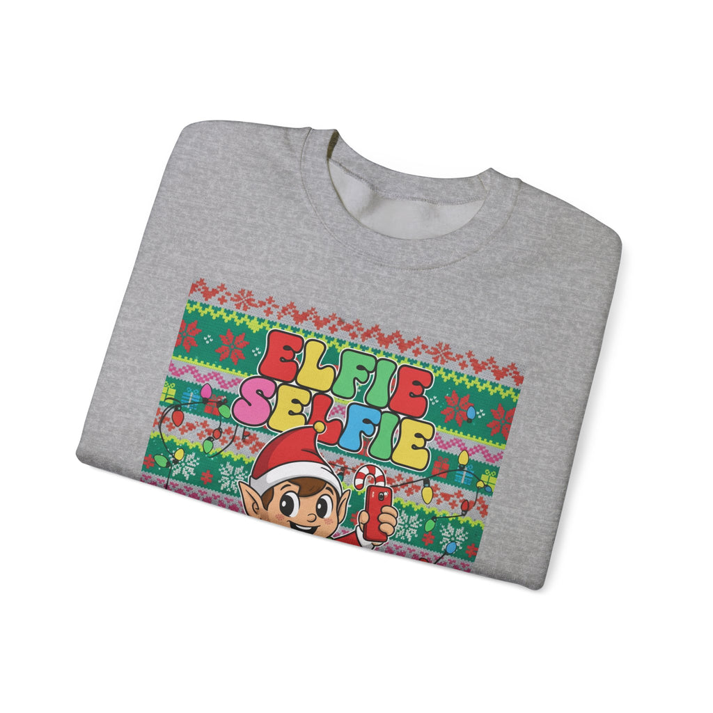 Christmas Elfie Selfie Sweatshirt