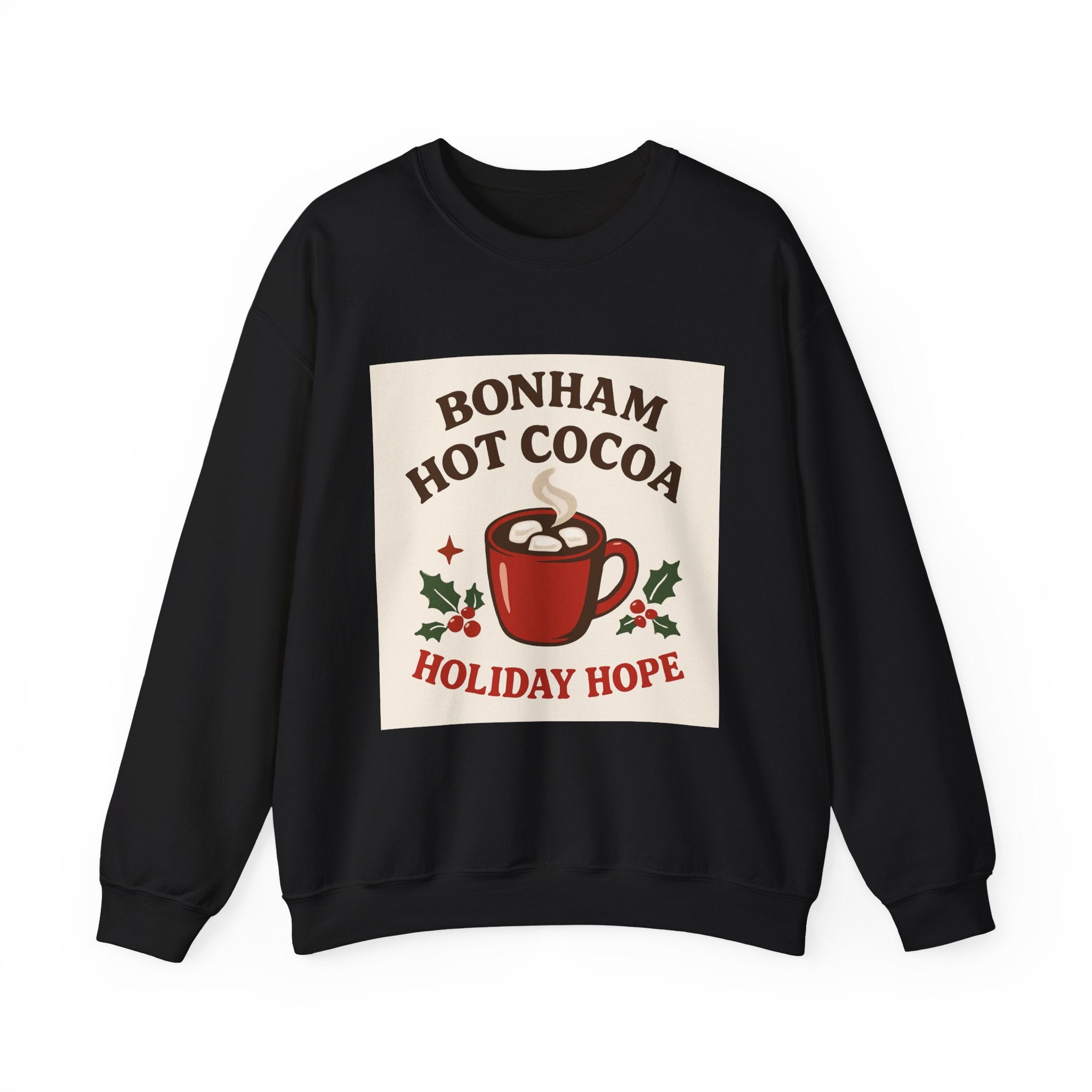 Hot Cocoa Crewneck Sweatshirt - Cozy Holiday Vibes