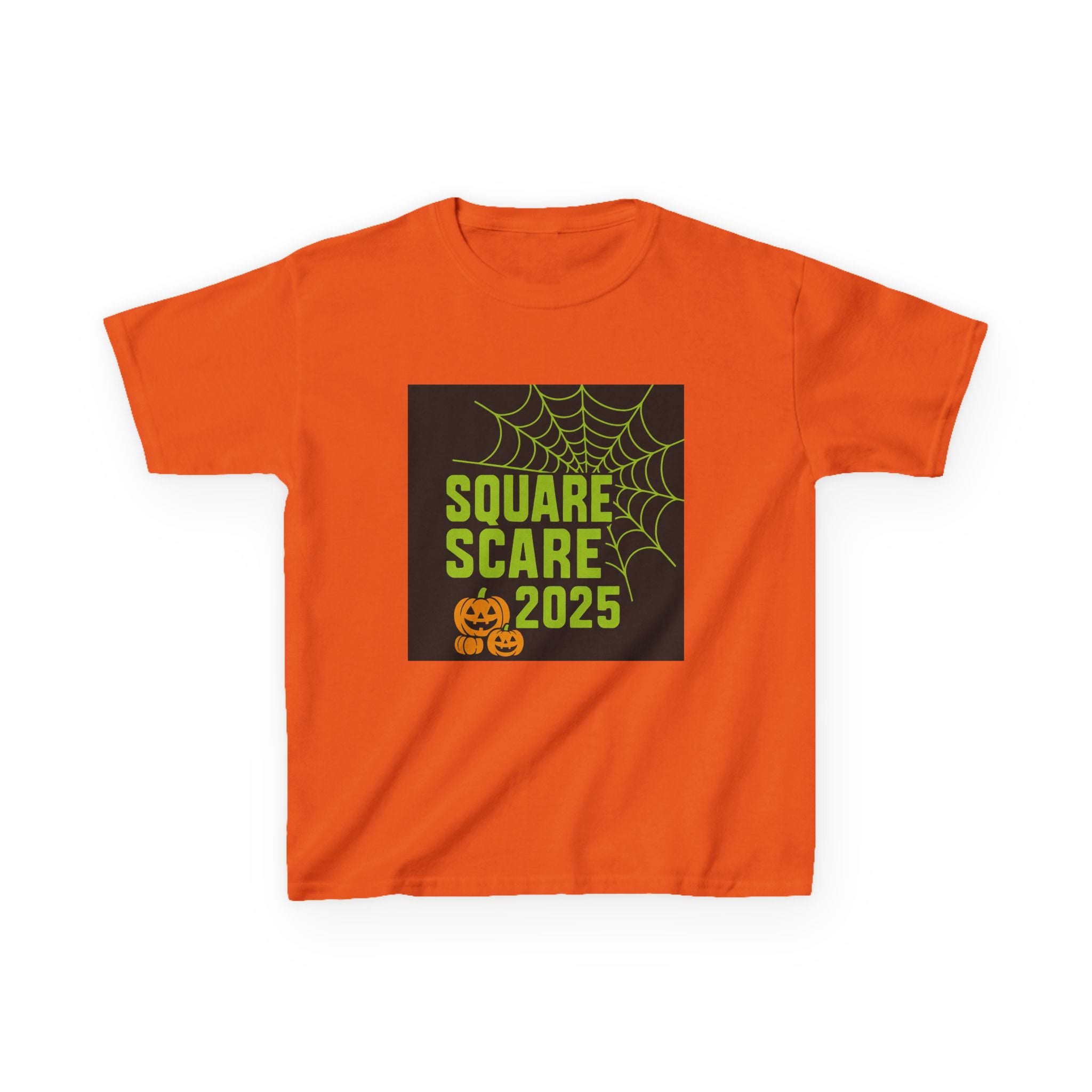 Kids Halloween Tee, Square Scare 2025, Spooky Shirt for Children, Halloween Costume T-Shirt, Festive Kids Apparel