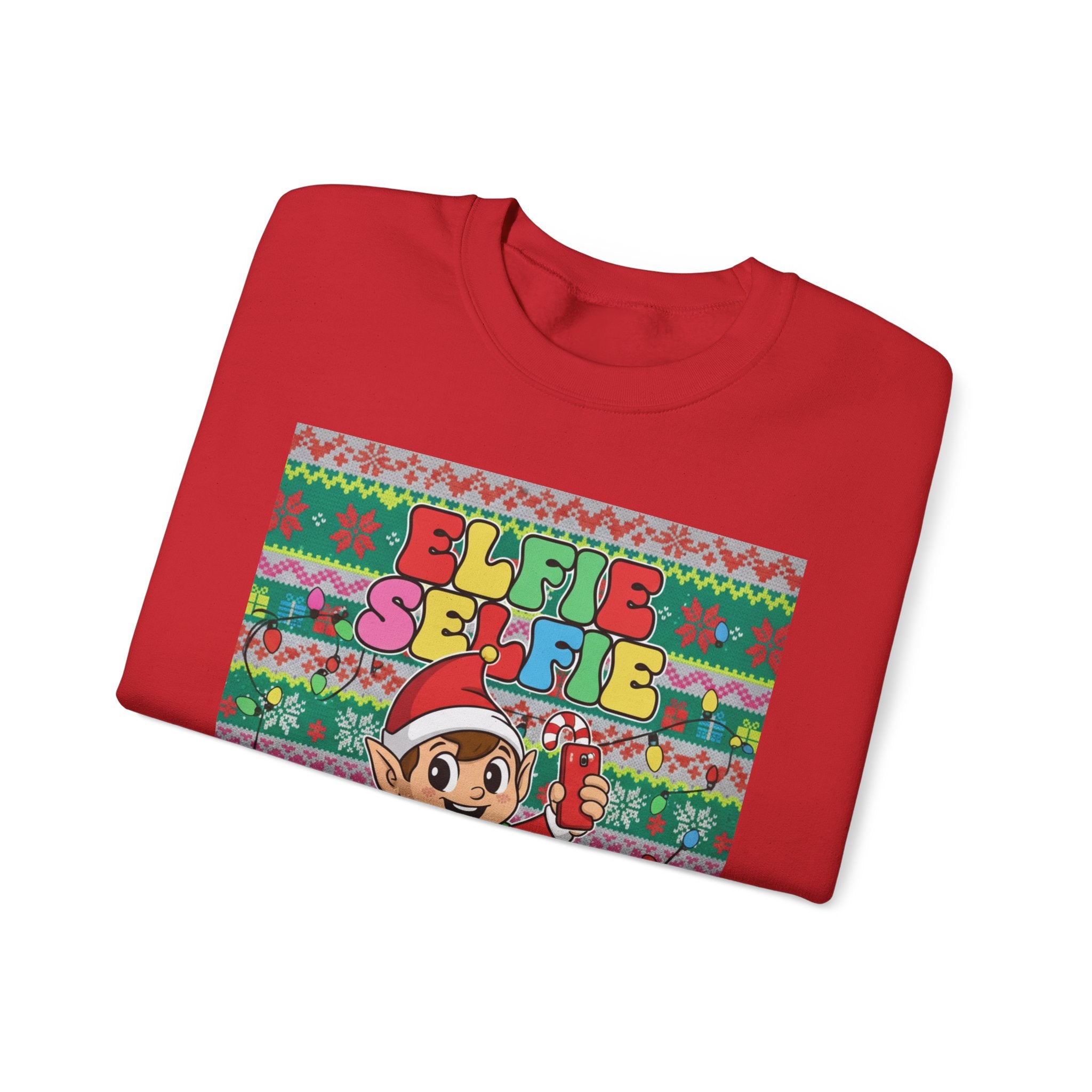 Christmas Elfie Selfie Sweatshirt