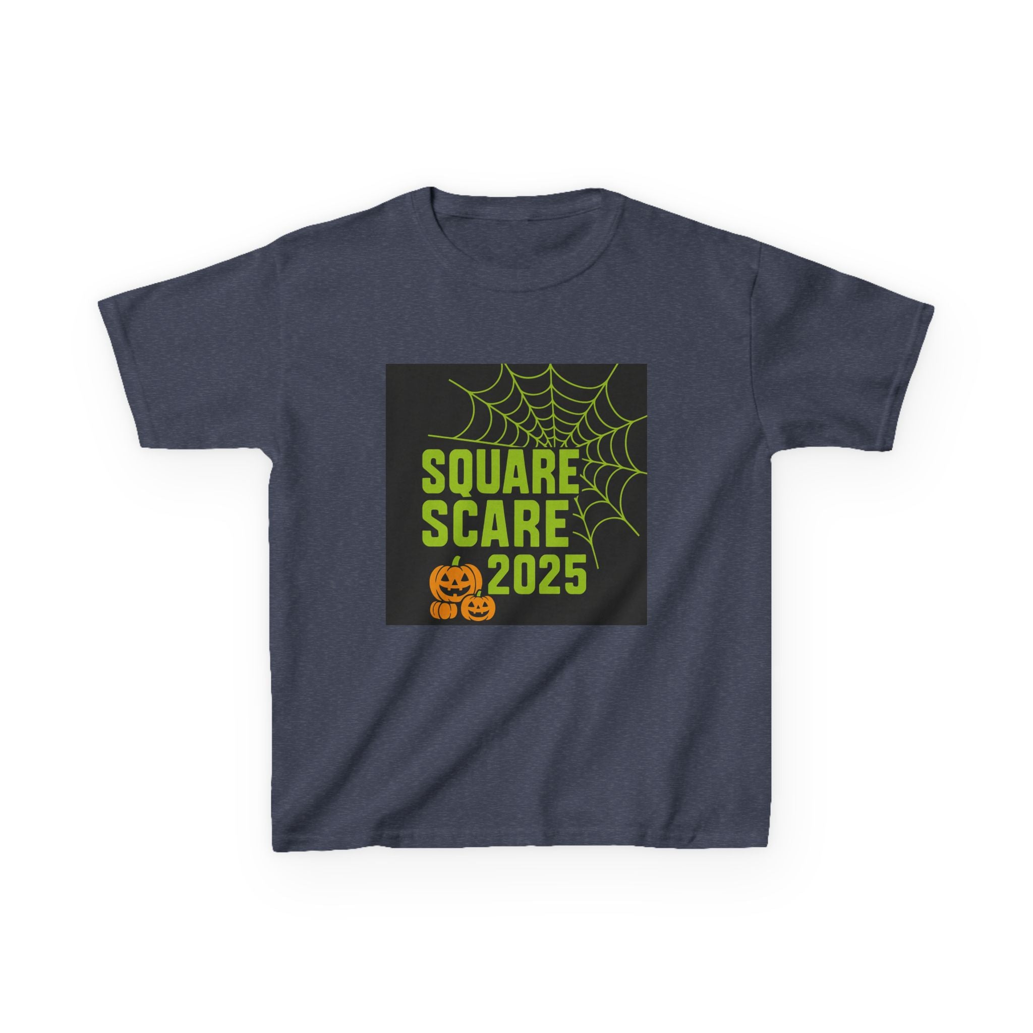 Kids Halloween Tee, Square Scare 2025, Spooky Shirt for Children, Halloween Costume T-Shirt, Festive Kids Apparel