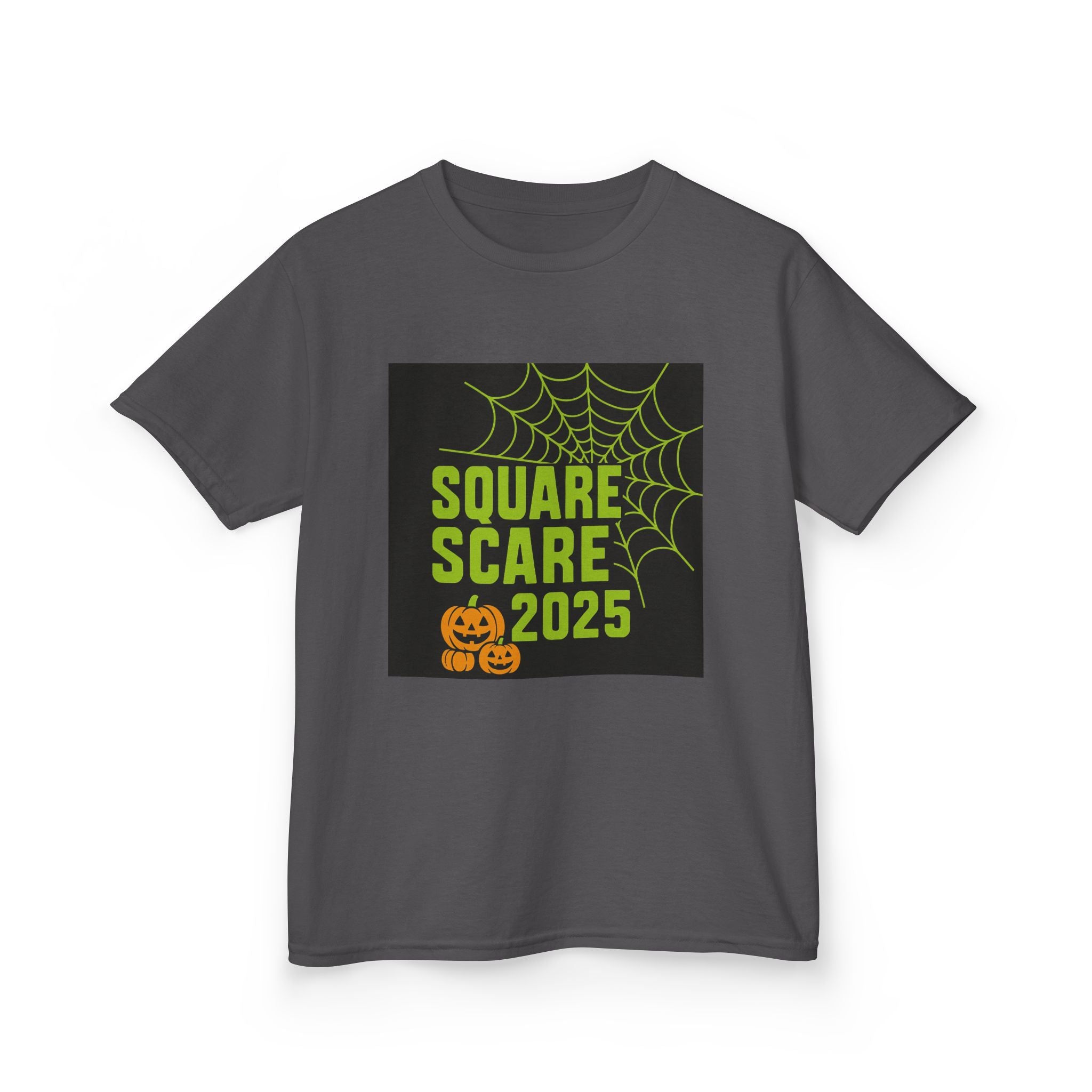 Kids Halloween Tee, Square Scare 2025, Spooky Shirt for Children, Halloween Costume T-Shirt, Festive Kids Apparel