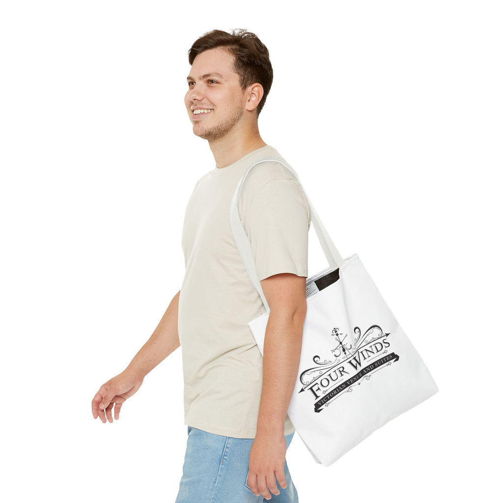 Victorian Venue Tote Bag, Stylish Eco-Friendly Tote, Four Winds Design, Perfect Gift for Events, Unique Shopping Bag, Bookstore Tote
