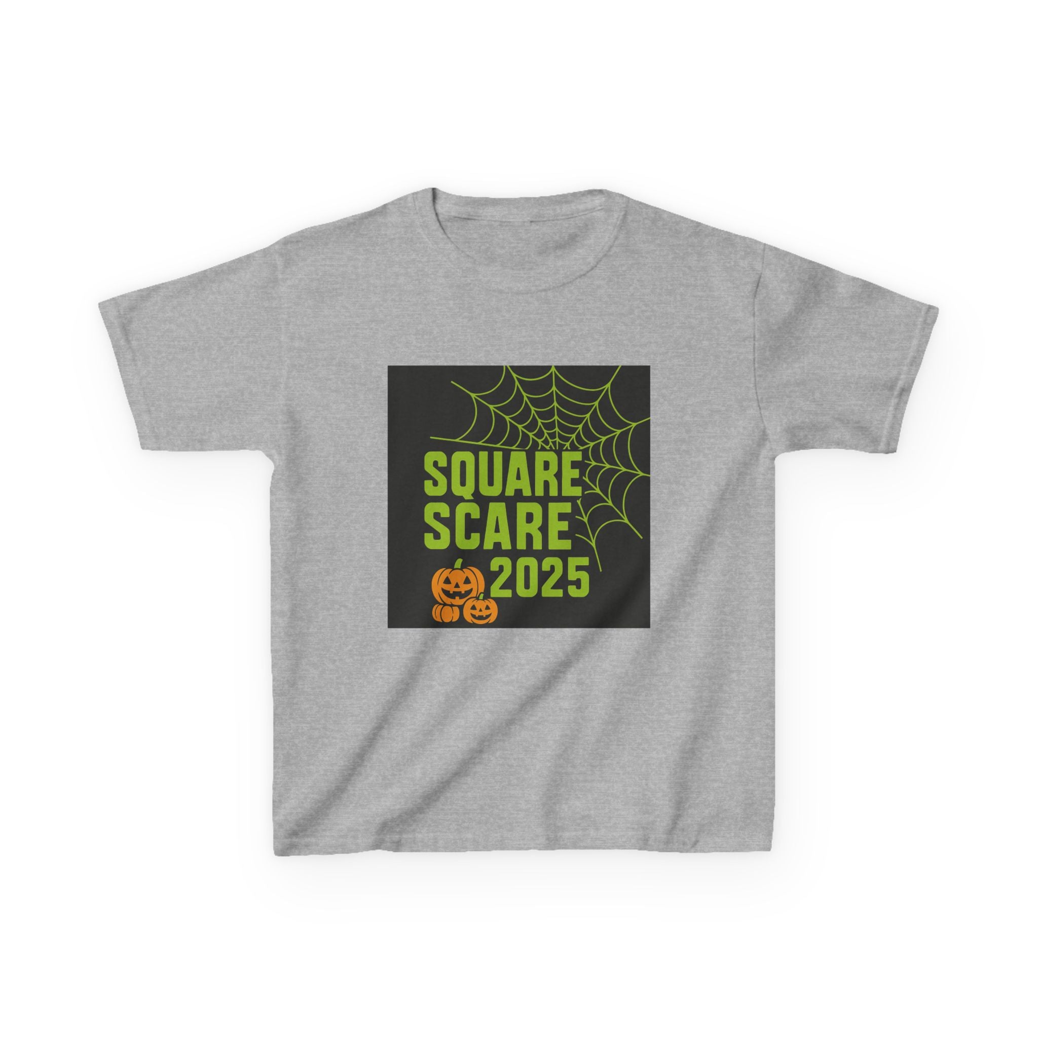 Kids Halloween Tee, Square Scare 2025, Spooky Shirt for Children, Halloween Costume T-Shirt, Festive Kids Apparel