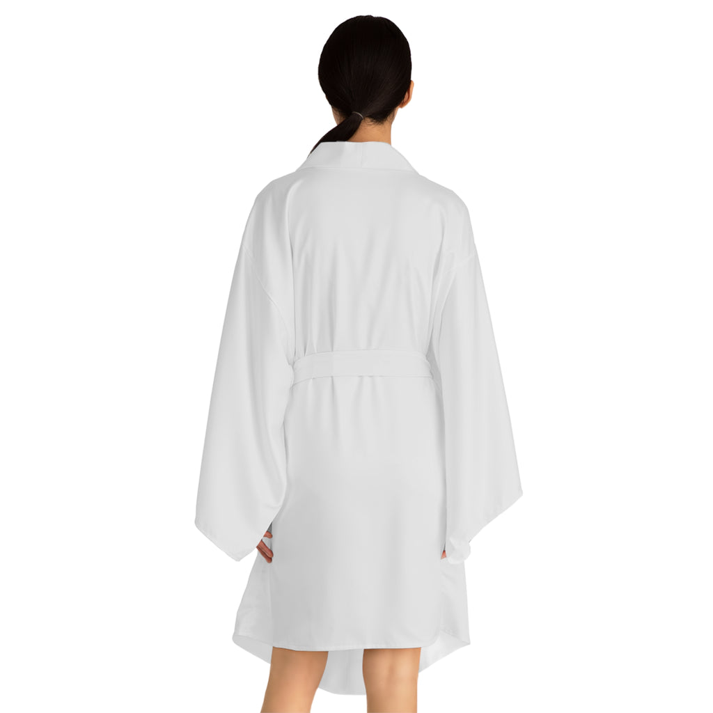Elegant Long Sleeve Kimono Robe - Perfect for spa days, lounging, or gifts; Ideal for relaxation, sleepwear, cozy evenings, self-care.