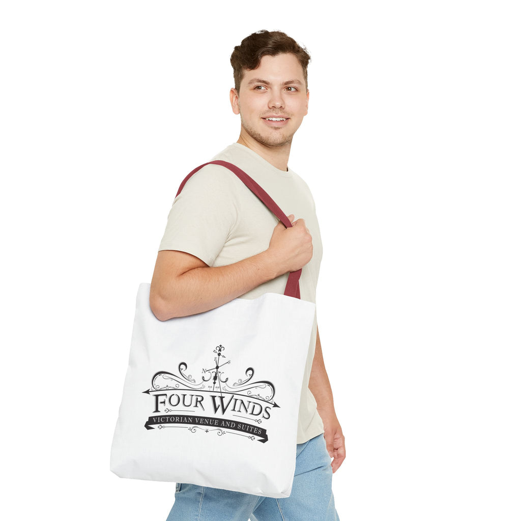 Victorian Venue Tote Bag, Stylish Eco-Friendly Tote, Four Winds Design, Perfect Gift for Events, Unique Shopping Bag, Bookstore Tote
