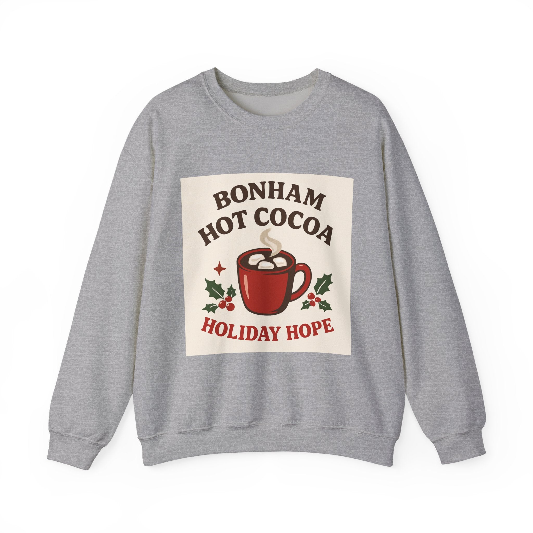 Hot Cocoa Crewneck Sweatshirt - Cozy Holiday Vibes