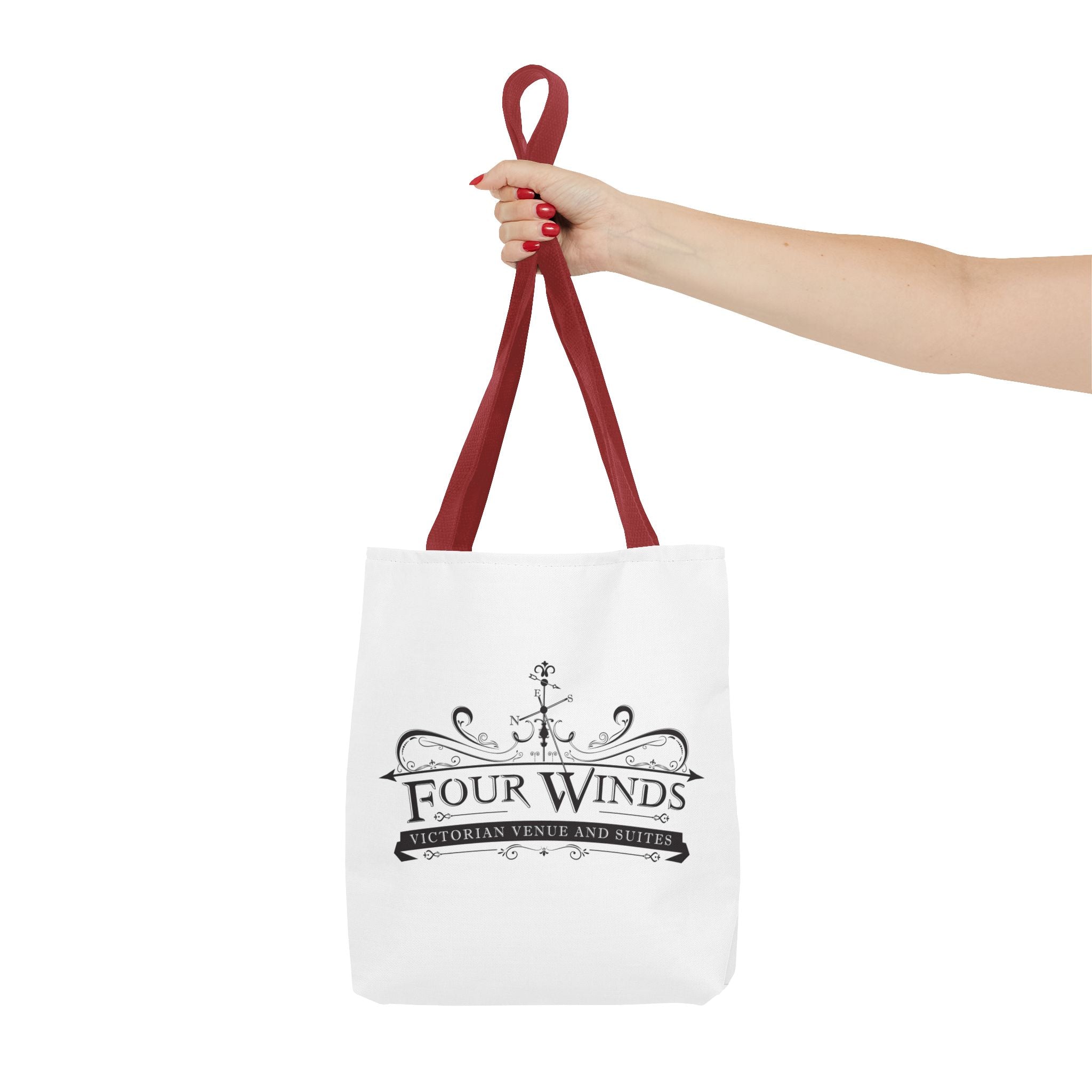 Victorian Venue Tote Bag, Stylish Eco-Friendly Tote, Four Winds Design, Perfect Gift for Events, Unique Shopping Bag, Bookstore Tote