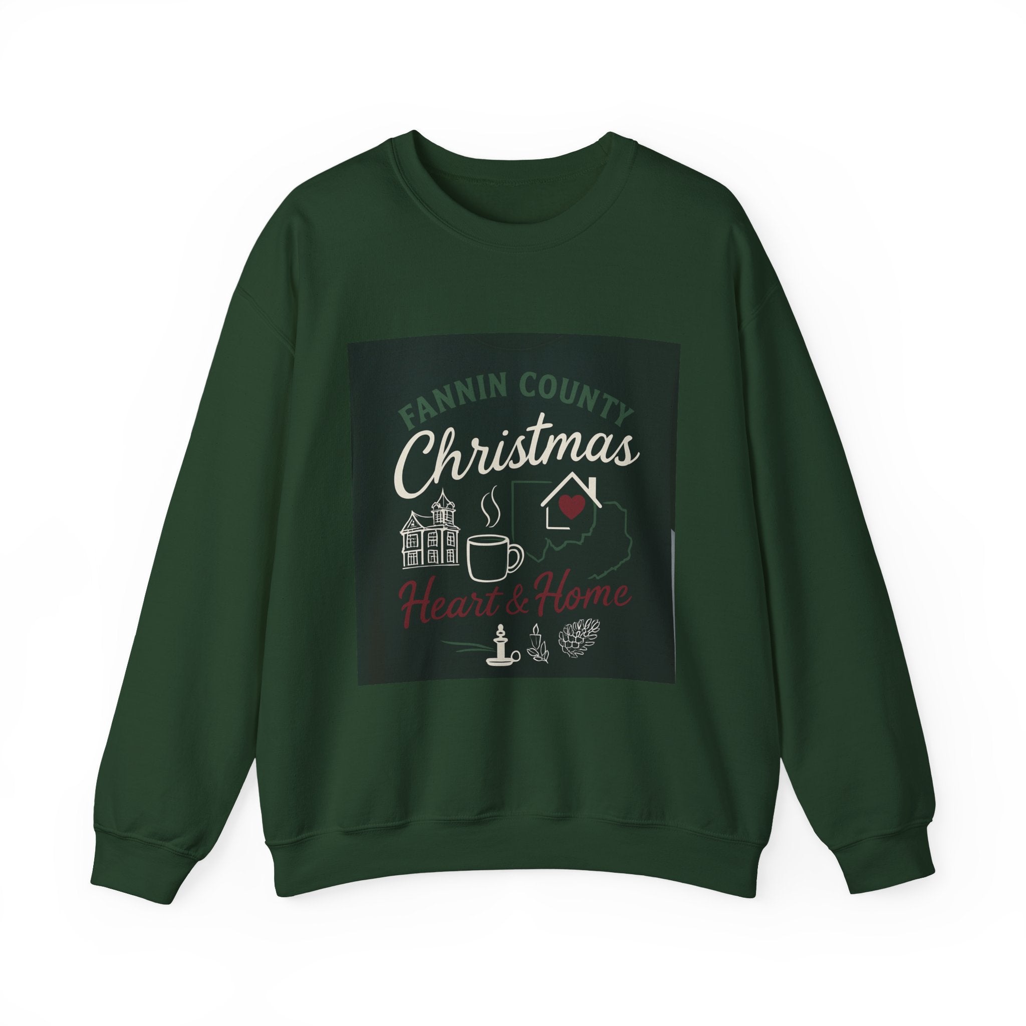 Fannin County Christmas Crewneck Sweatshirt - Home for the Holidays