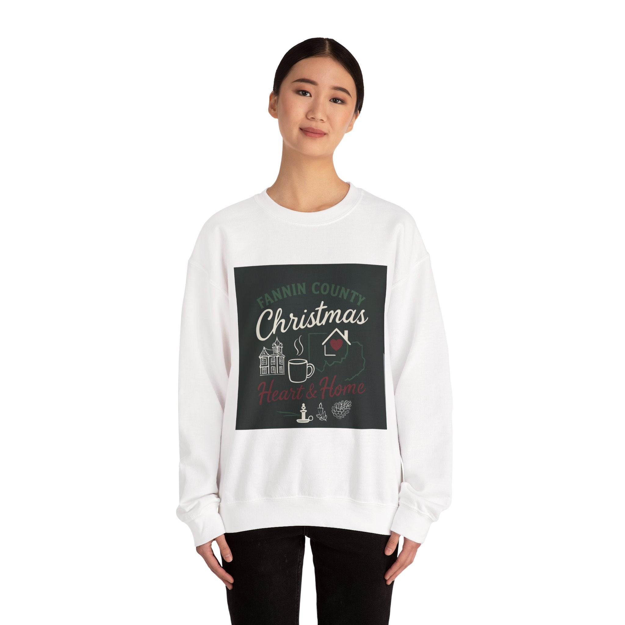 Fannin County Christmas Crewneck Sweatshirt - Home for the Holidays