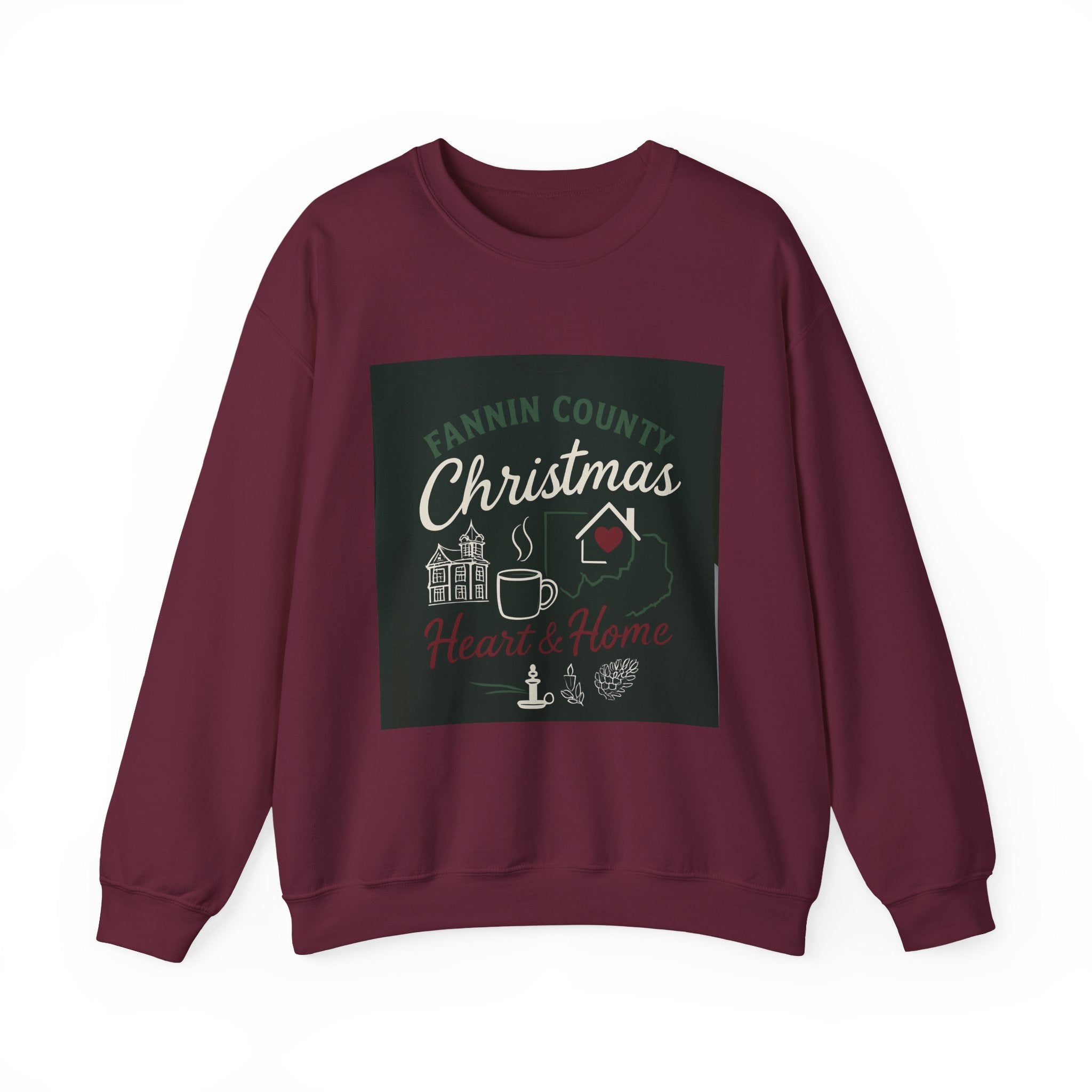 Fannin County Christmas Crewneck Sweatshirt - Home for the Holidays