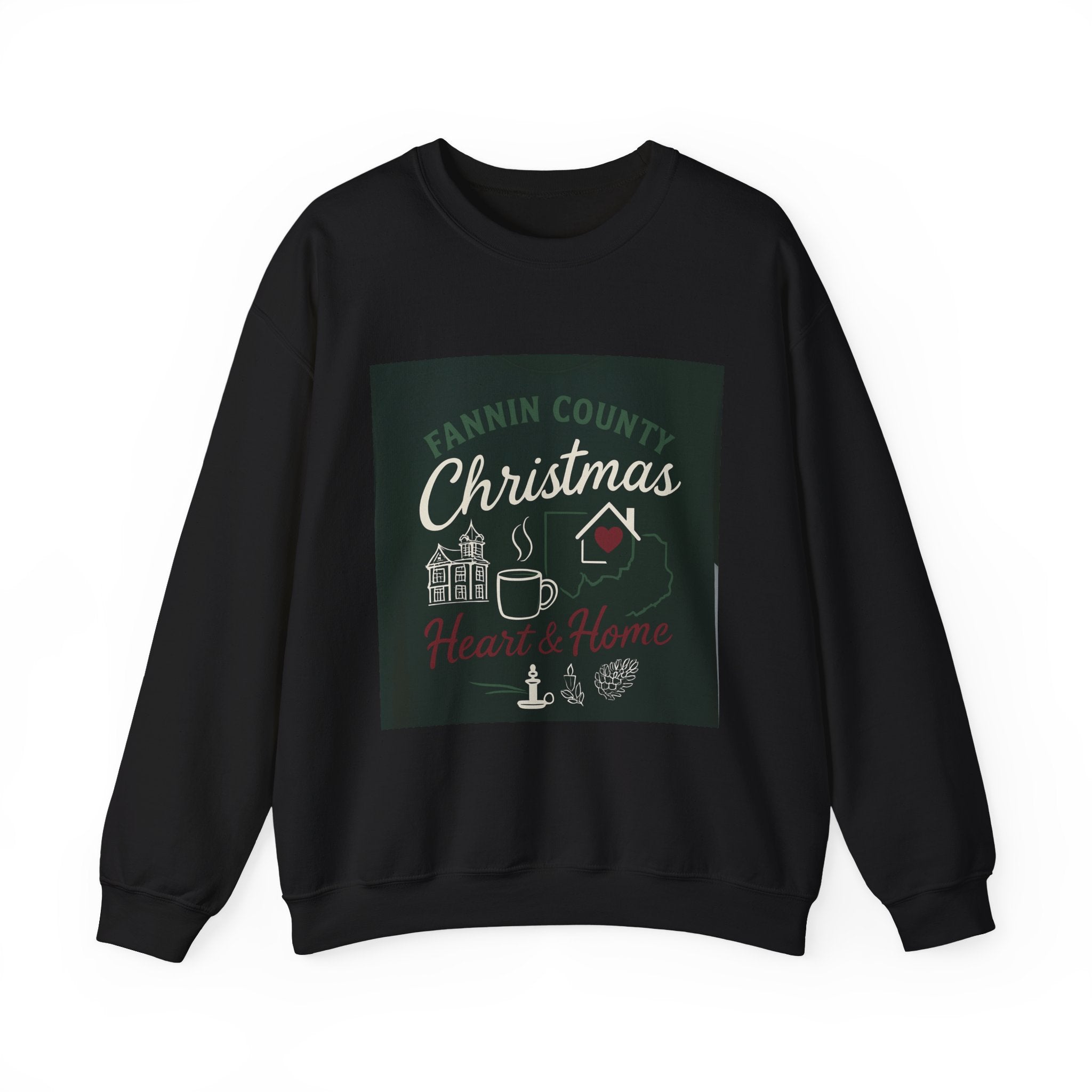 Fannin County Christmas Crewneck Sweatshirt - Home for the Holidays