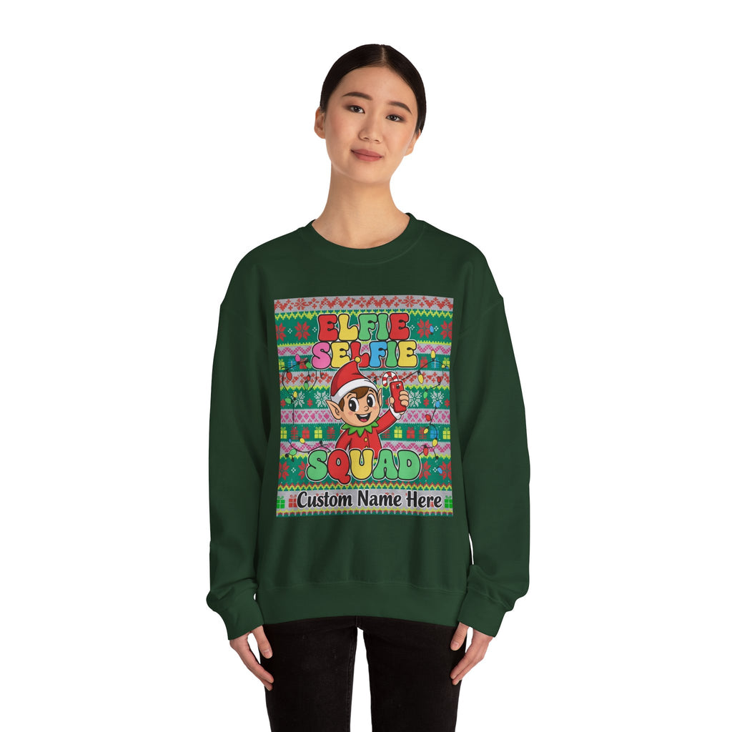Christmas Elfie Selfie Sweatshirt