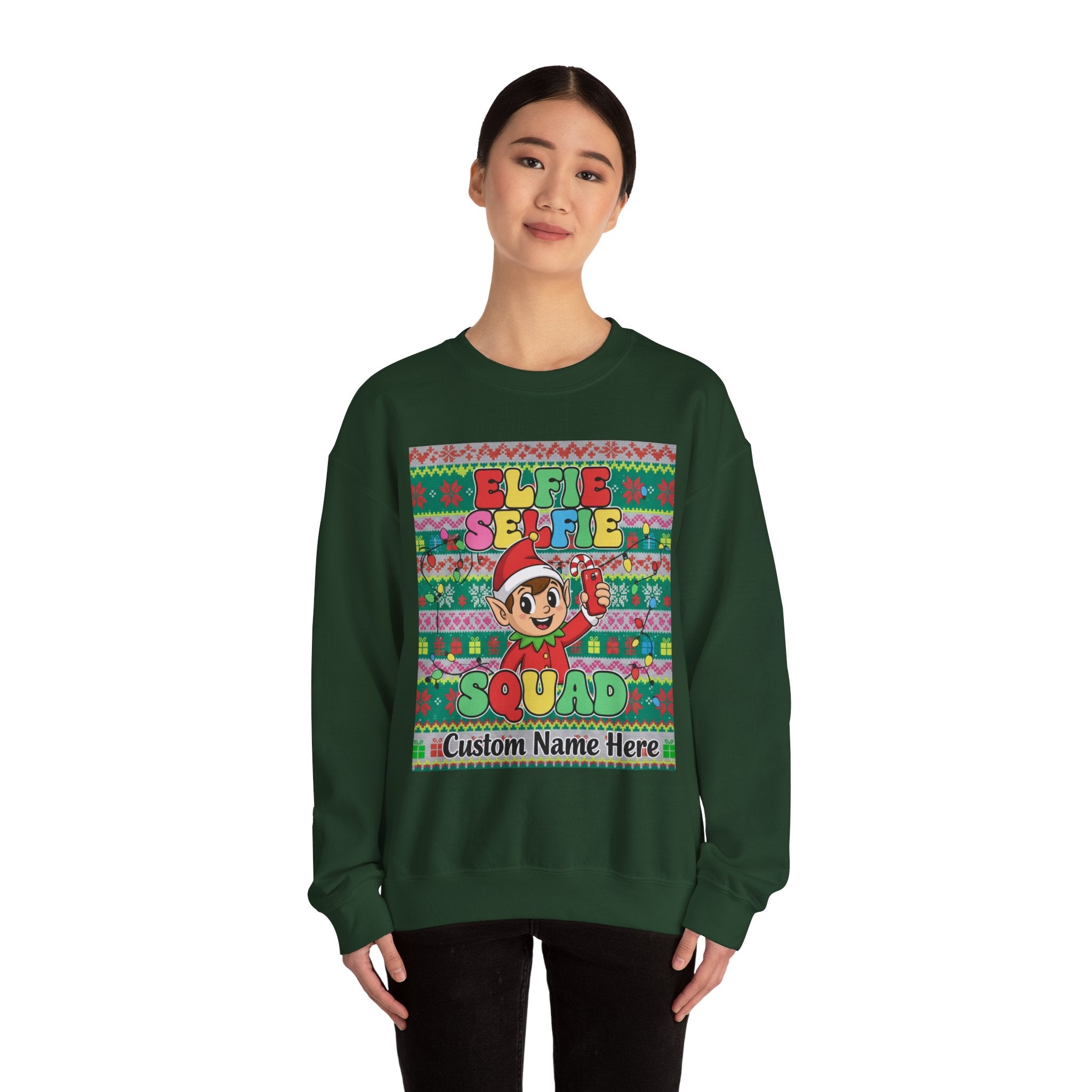 Christmas Elfie Selfie Sweatshirt