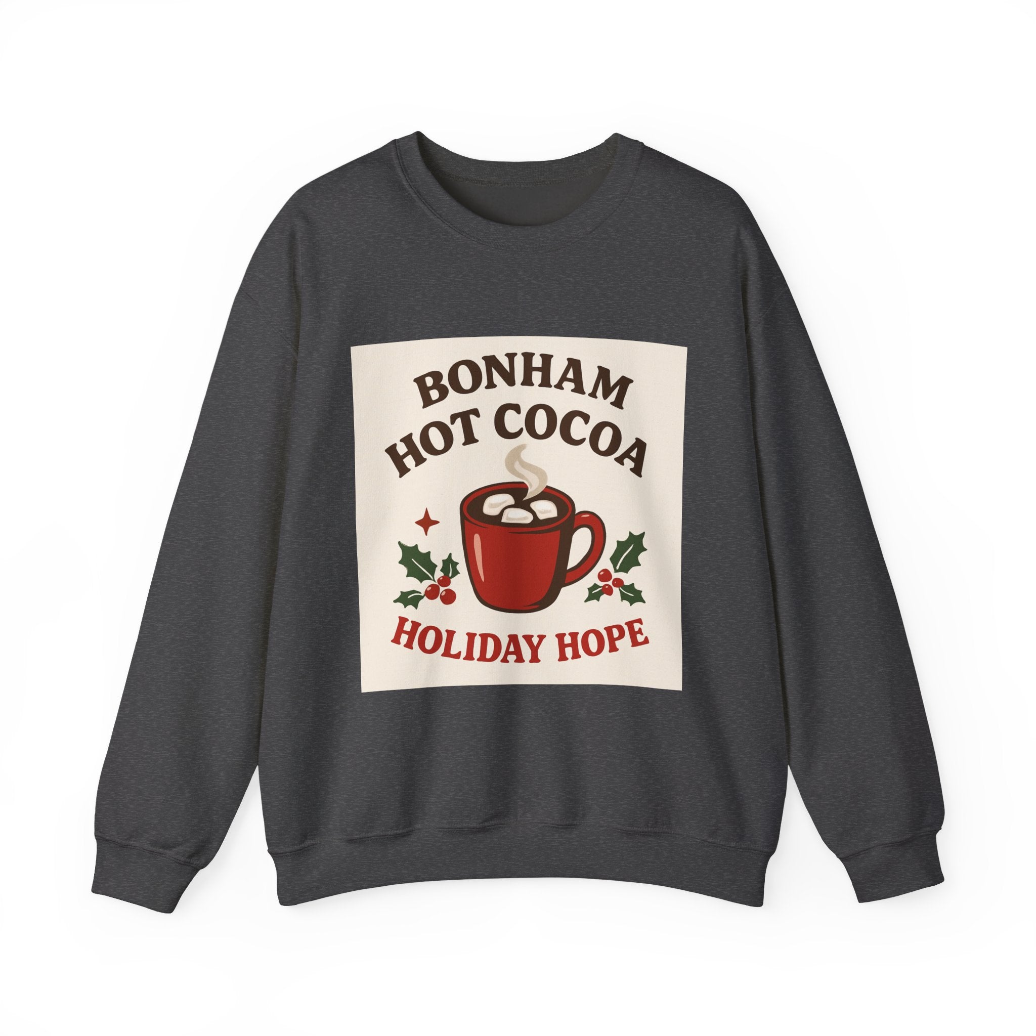 Hot Cocoa Crewneck Sweatshirt - Cozy Holiday Vibes