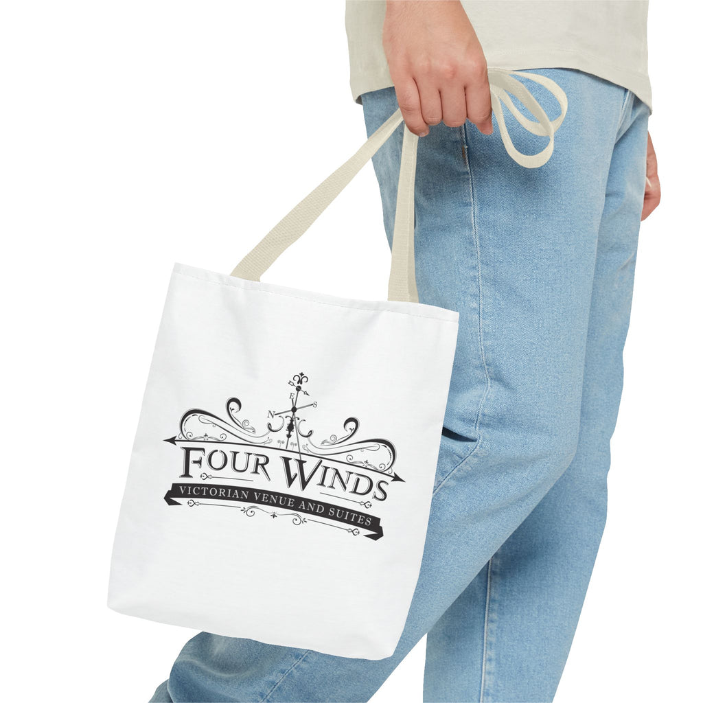 Victorian Venue Tote Bag, Stylish Eco-Friendly Tote, Four Winds Design, Perfect Gift for Events, Unique Shopping Bag, Bookstore Tote
