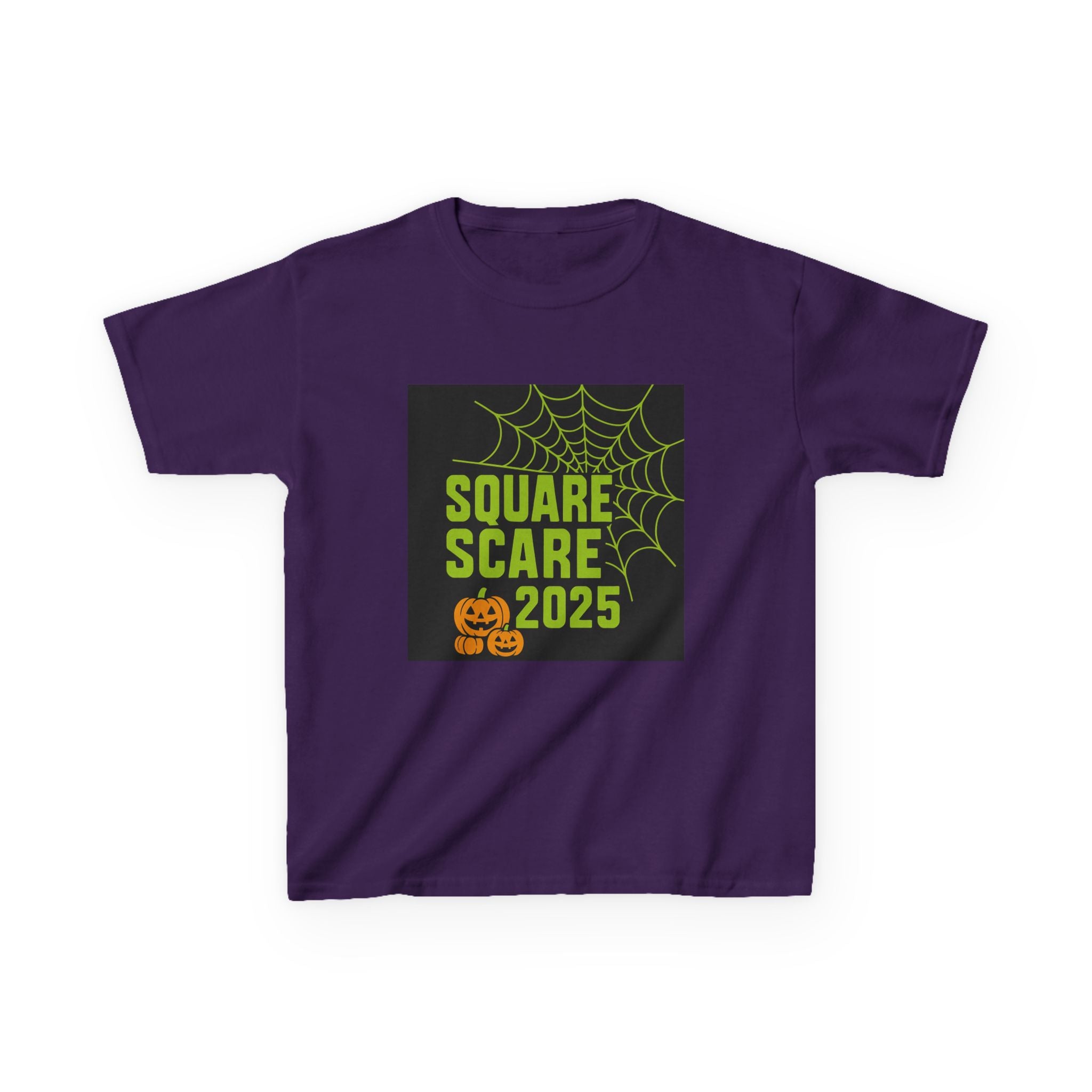 Kids Halloween Tee, Square Scare 2025, Spooky Shirt for Children, Halloween Costume T-Shirt, Festive Kids Apparel