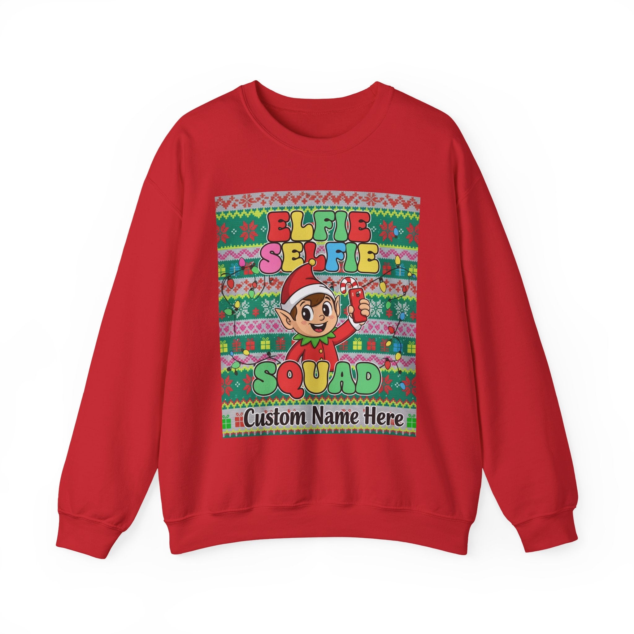 Christmas Elfie Selfie Sweatshirt