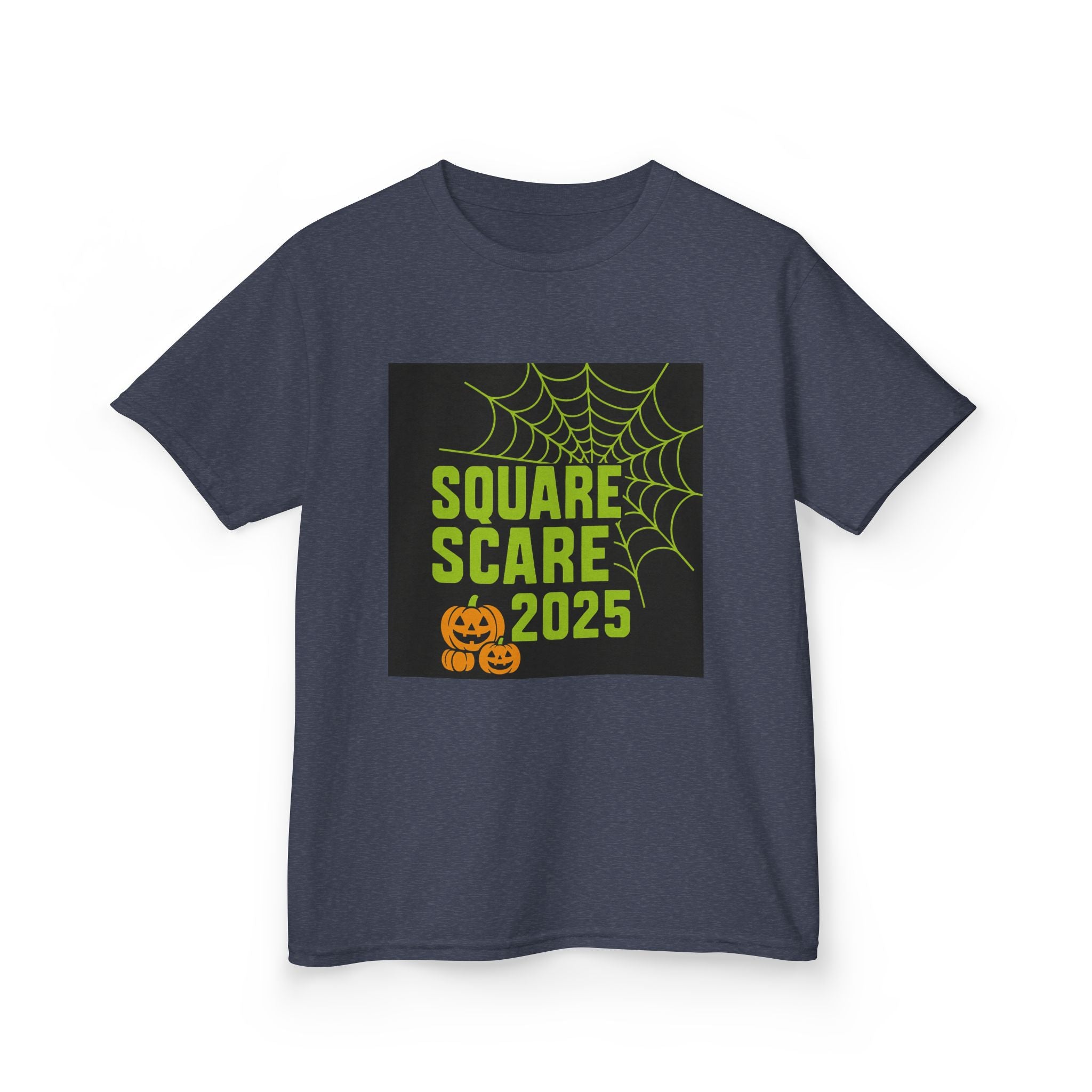 Kids Halloween Tee, Square Scare 2025, Spooky Shirt for Children, Halloween Costume T-Shirt, Festive Kids Apparel