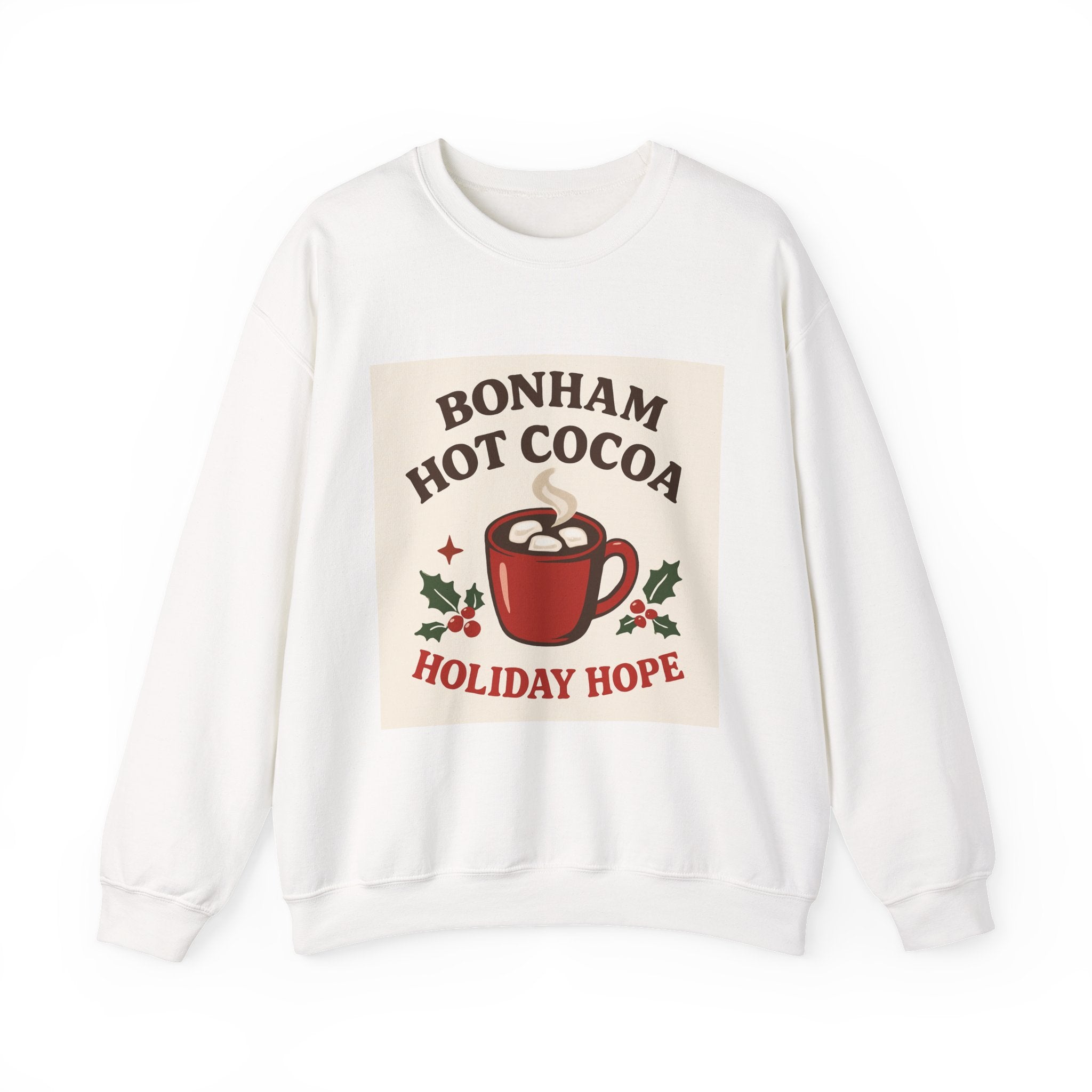 Hot Cocoa Crewneck Sweatshirt - Cozy Holiday Vibes