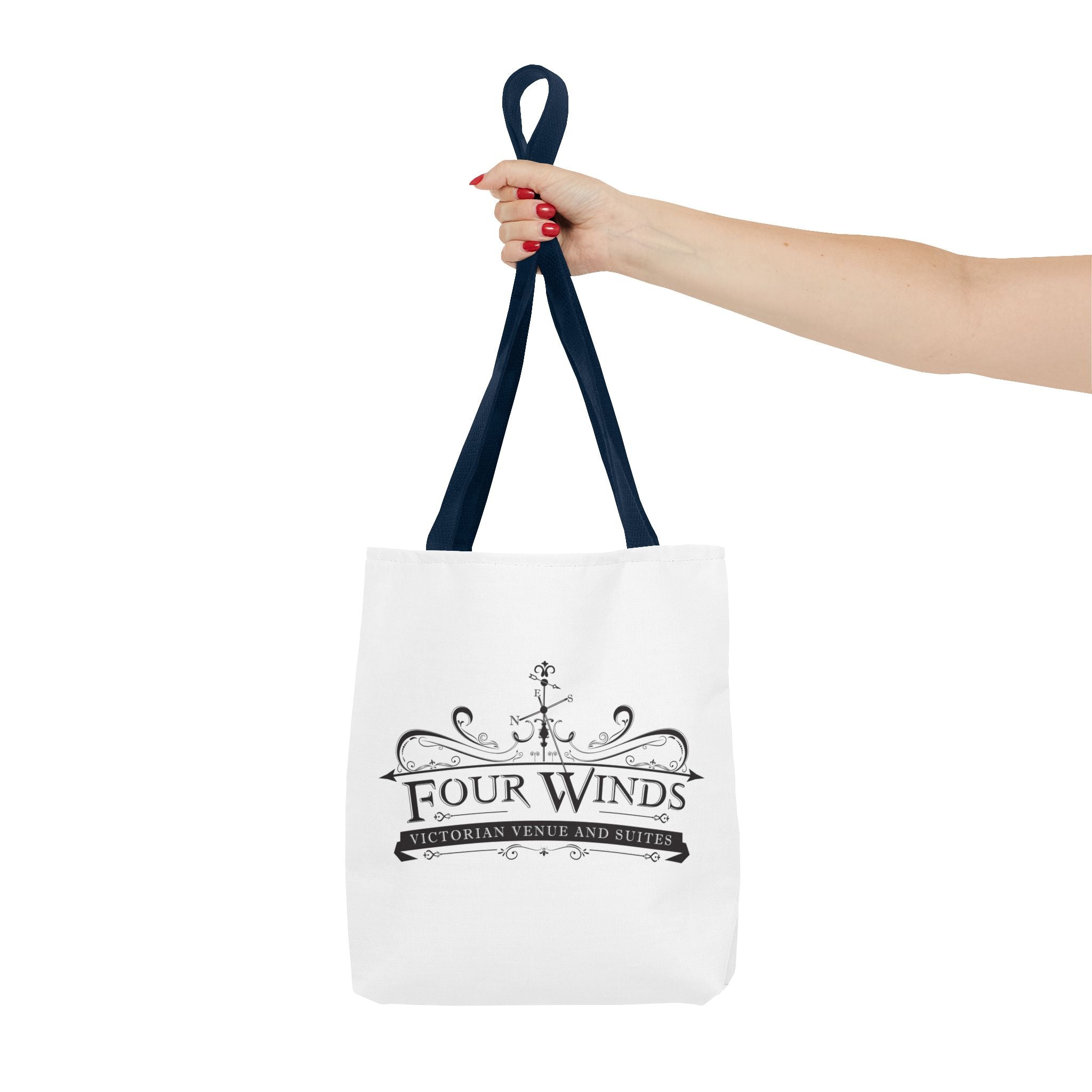 Victorian Venue Tote Bag, Stylish Eco-Friendly Tote, Four Winds Design, Perfect Gift for Events, Unique Shopping Bag, Bookstore Tote