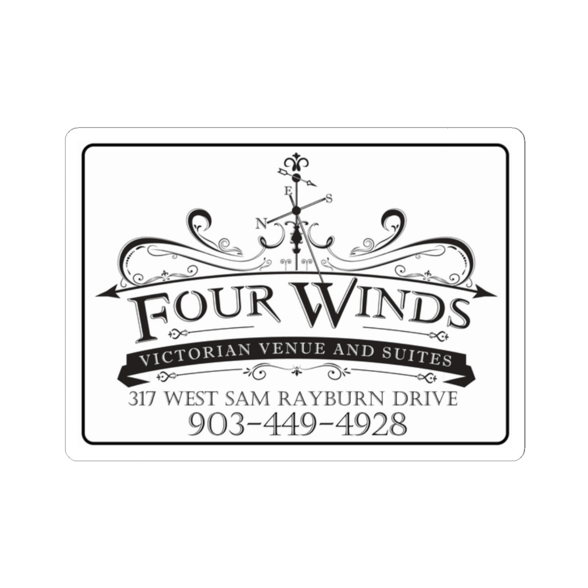 Elegant Victorian Venue Kiss-Cut Stickers | Customizable Decorative Stickers for Invitations, Scrapbooking, Laptop Decor, Gift Tags, [...]