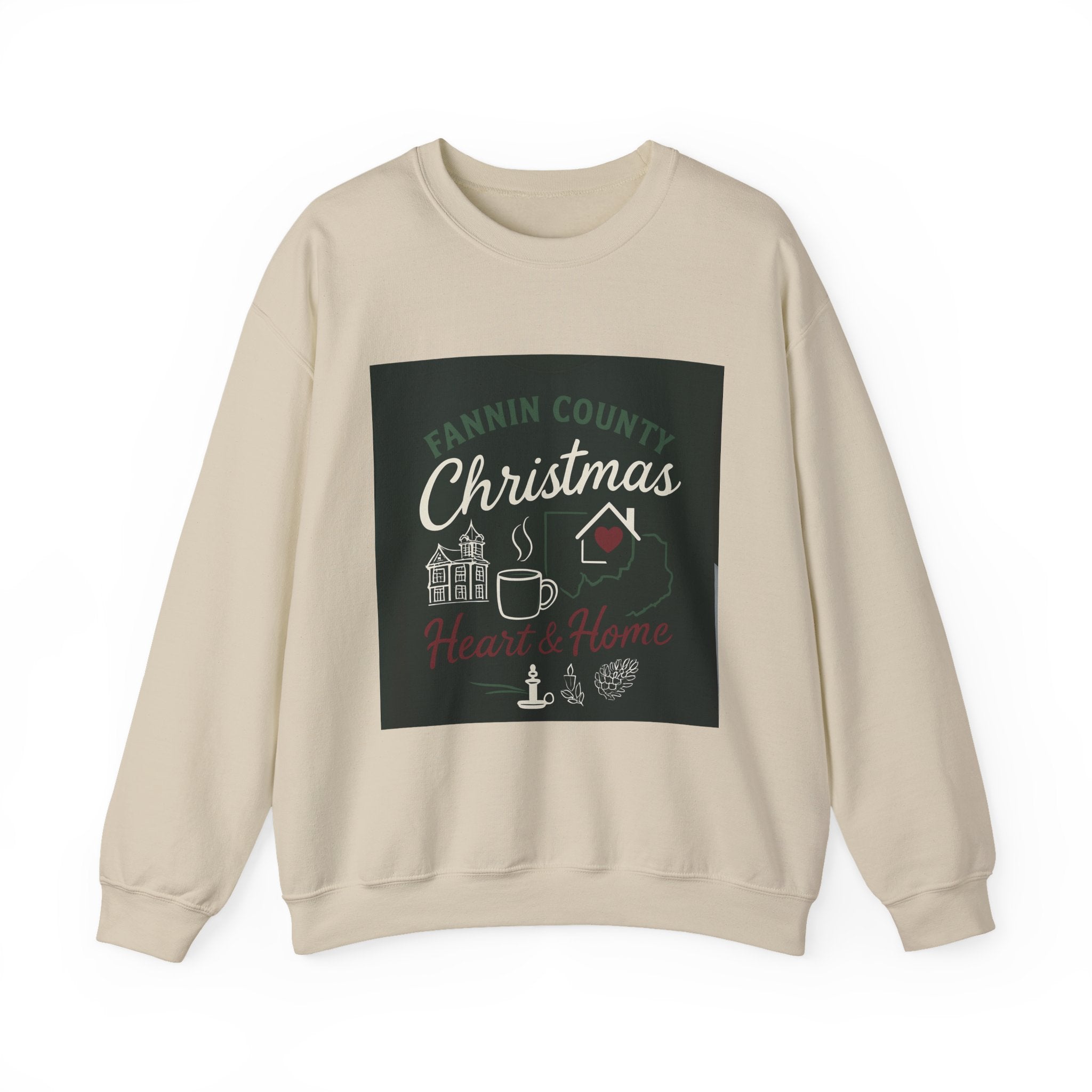Fannin County Christmas Crewneck Sweatshirt - Home for the Holidays