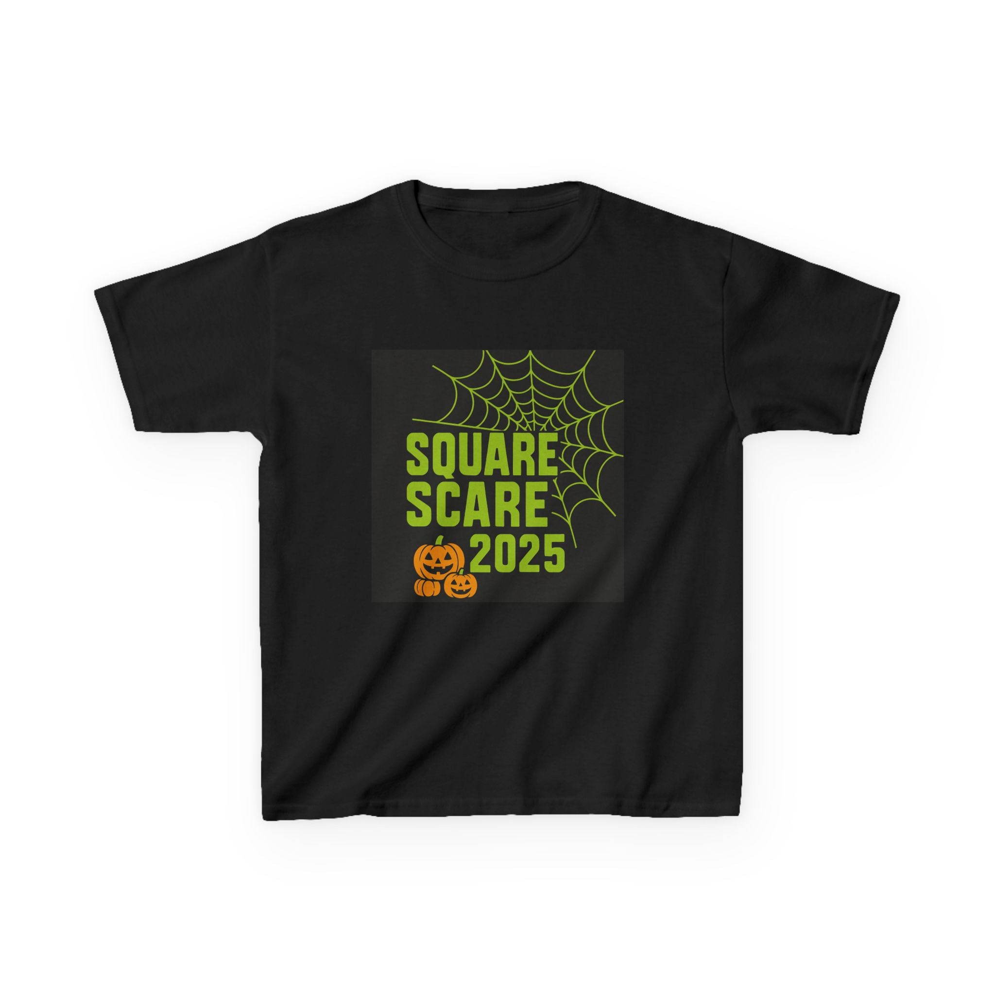 Kids Halloween Tee, Square Scare 2025, Spooky Shirt for Children, Halloween Costume T-Shirt, Festive Kids Apparel
