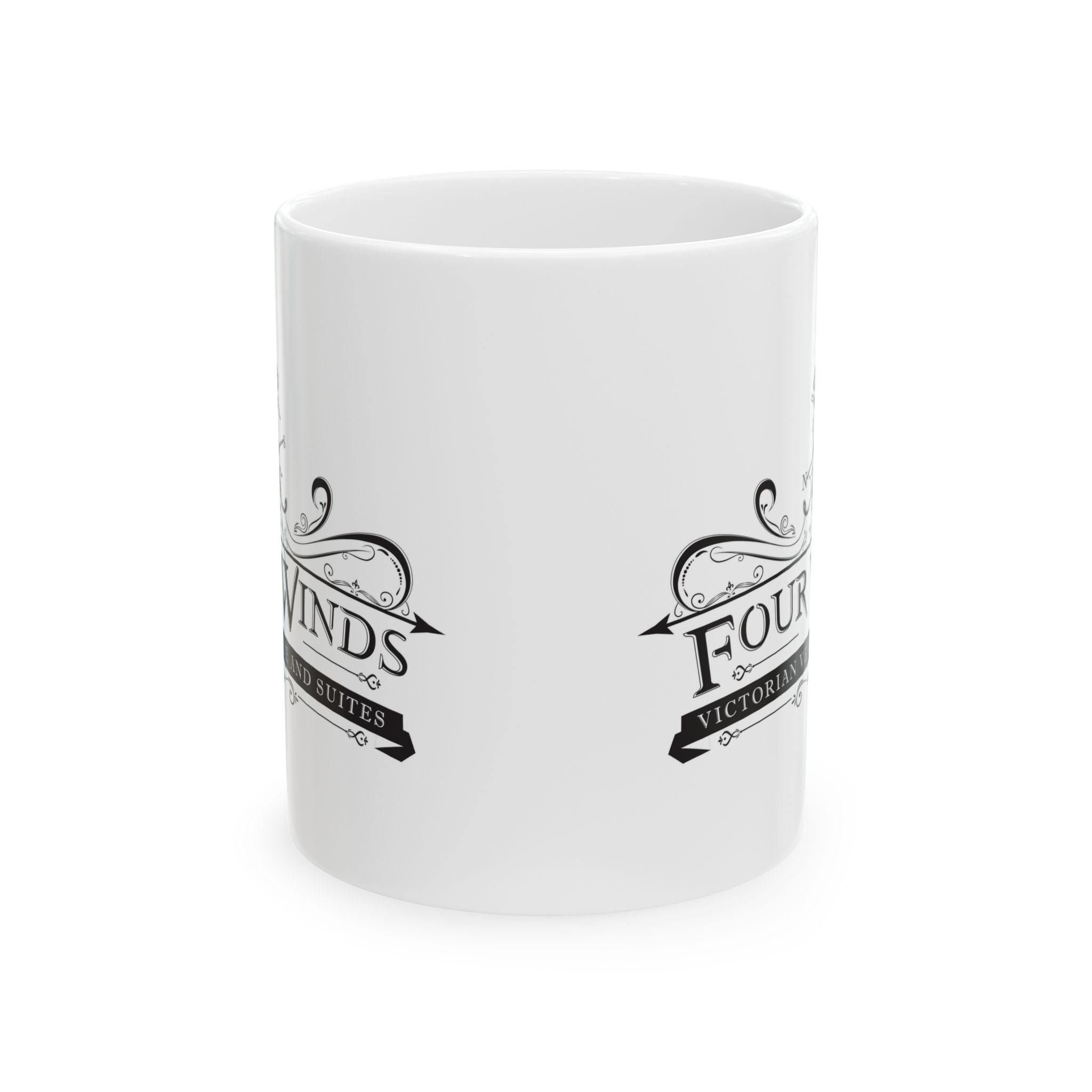 Vintage-Inspired Four Winds Ceramic Mug | Perfect Gift for Coffee Lovers, Home Baristas, and Collectors, 11oz or 15oz Sizes