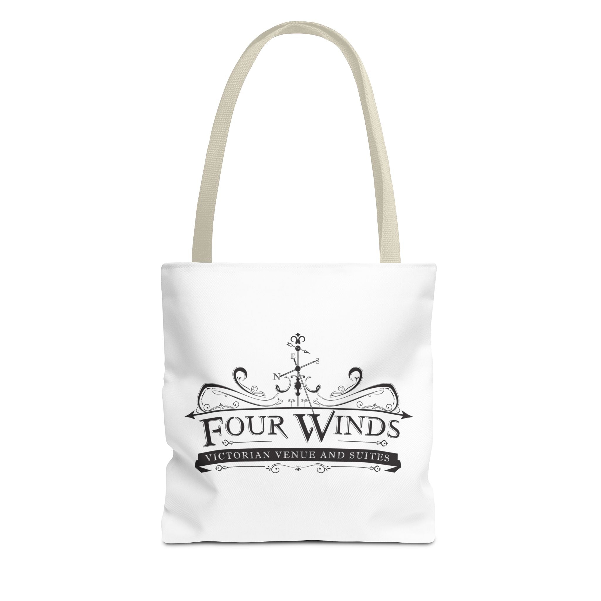 Victorian Venue Tote Bag, Stylish Eco-Friendly Tote, Four Winds Design, Perfect Gift for Events, Unique Shopping Bag, Bookstore Tote