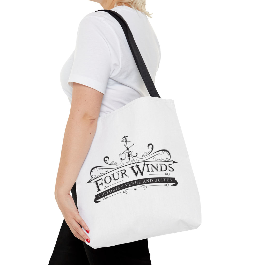 Victorian Venue Tote Bag, Stylish Eco-Friendly Tote, Four Winds Design, Perfect Gift for Events, Unique Shopping Bag, Bookstore Tote