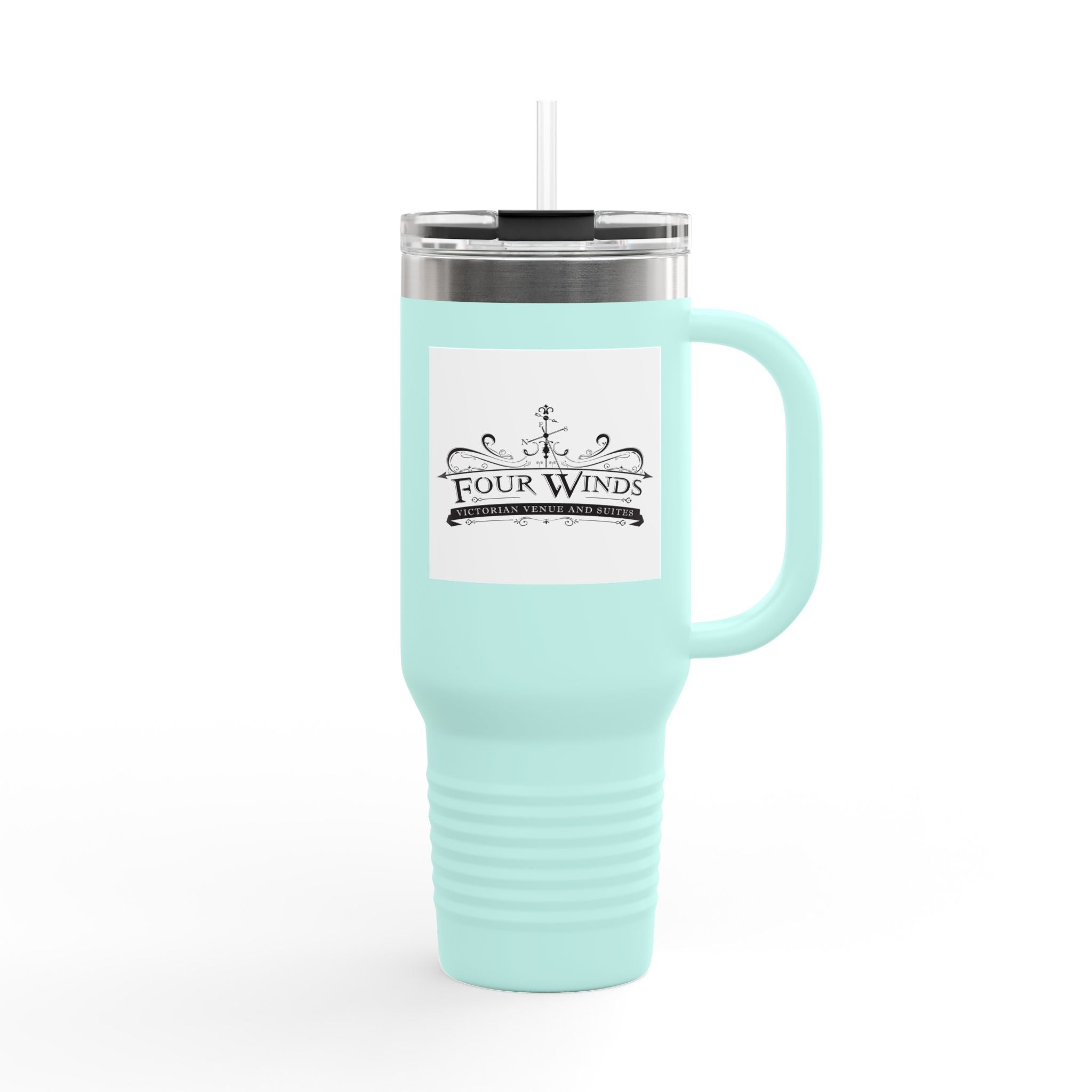 Travel Mug with Print, Insulated Coffee Cup, 40oz Stainless Steel Tumbler, Personalized Beverage Container, Gifts for Travelers, [...]