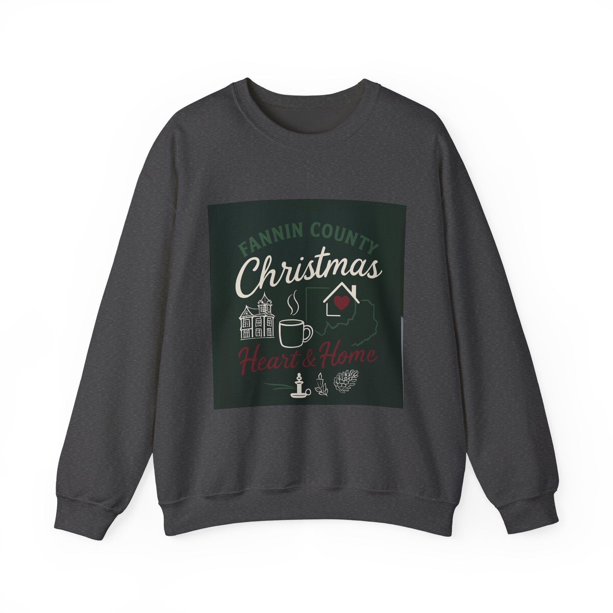 Fannin County Christmas Crewneck Sweatshirt - Home for the Holidays